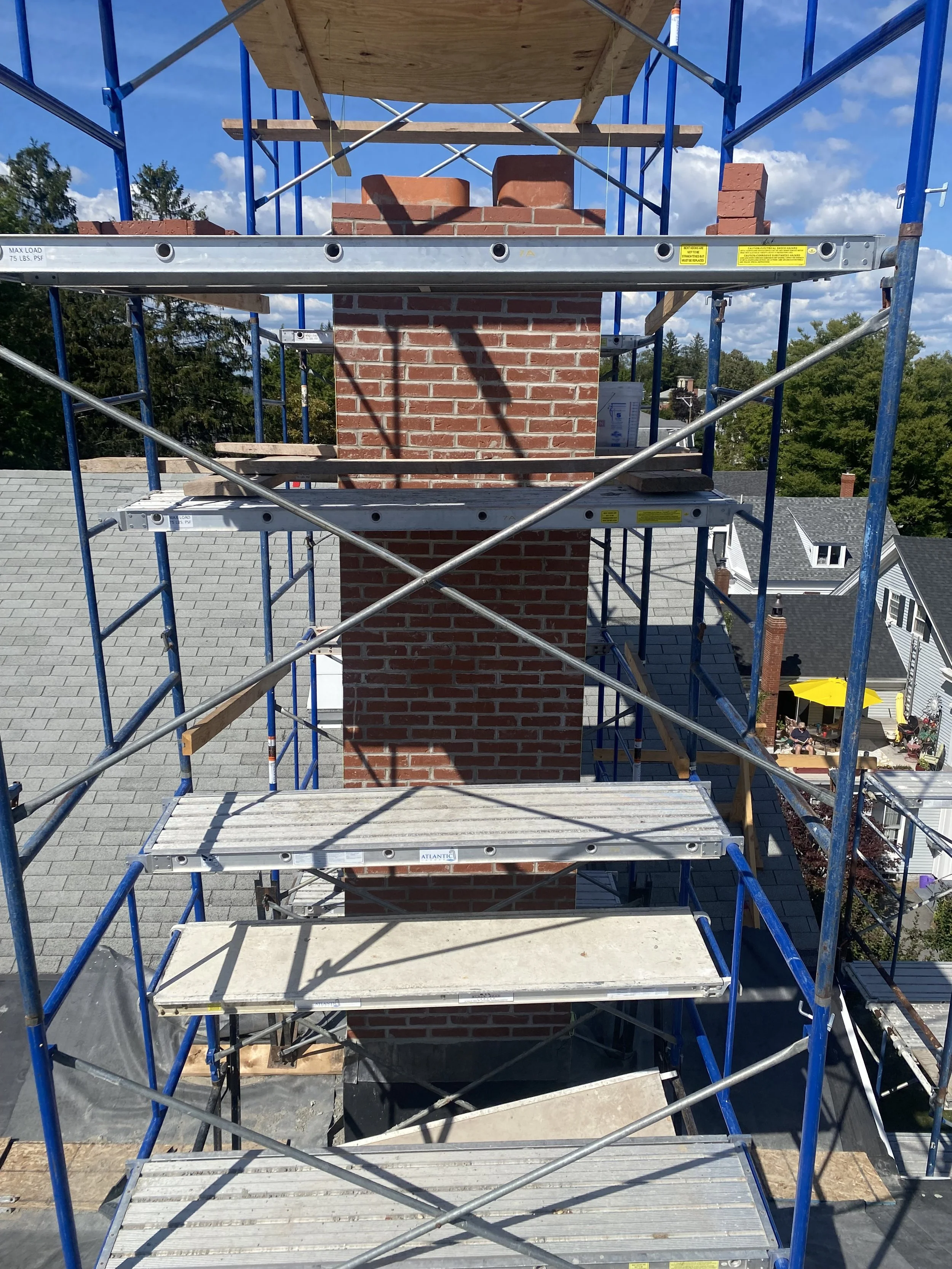 Chimney Rebuilt & Lined 2 Flues 2025 JW Builders