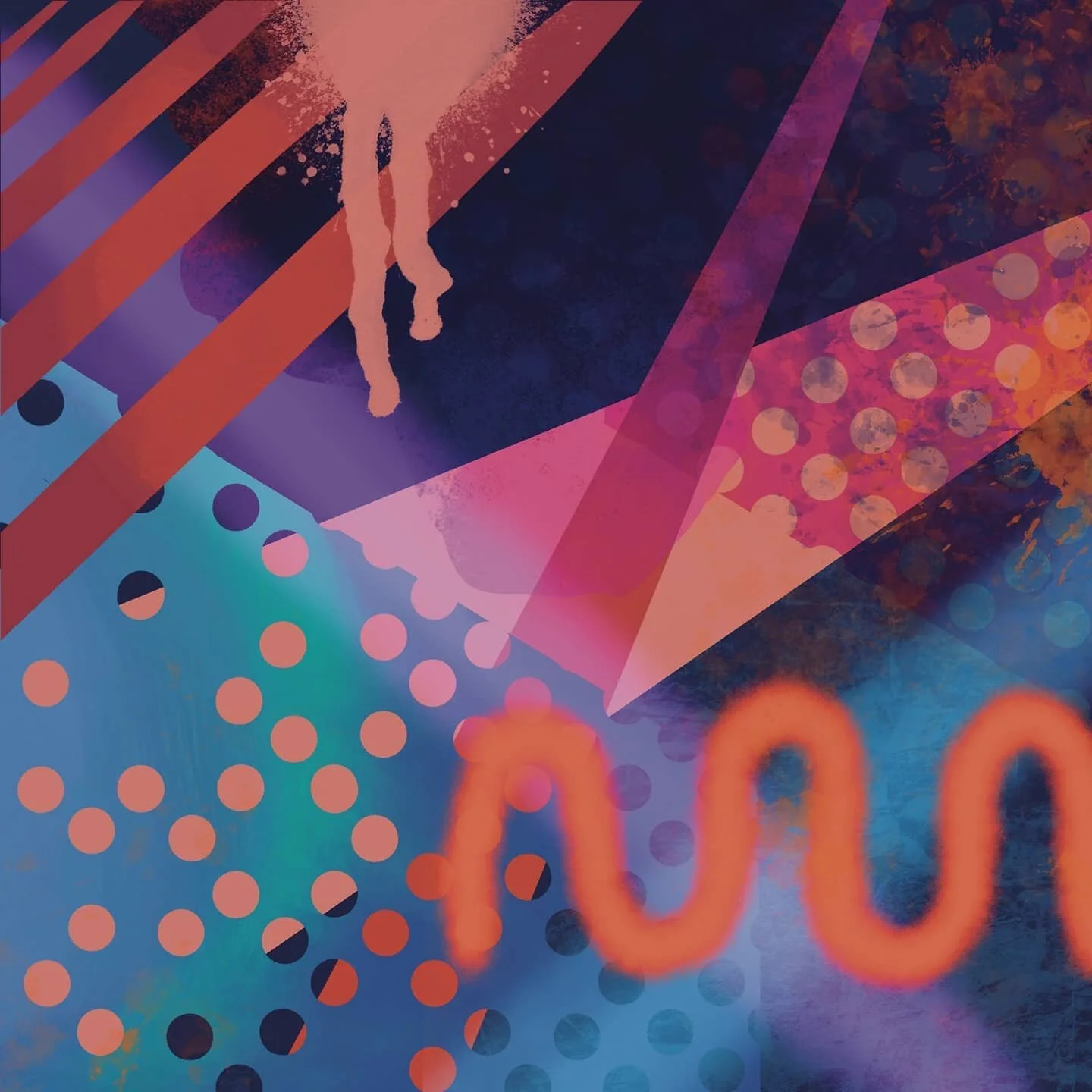 Cure for art block: generate color pallettes in procreate from photos I like, then play with colors and make doodles. This one's the @theloadingdocknh