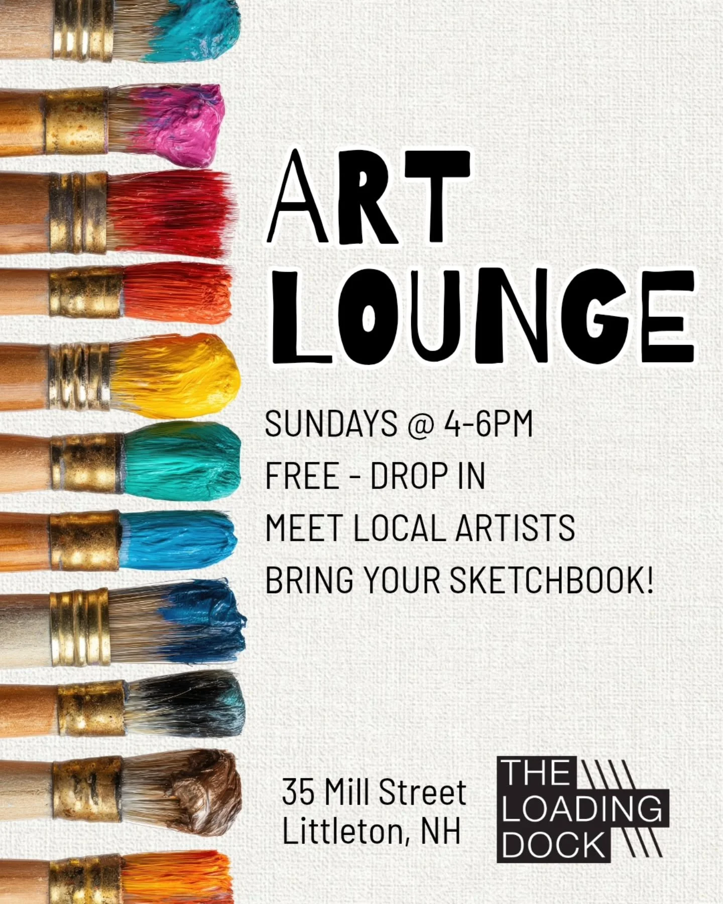 This Sunday! Art Lounge is a FREE low stakes weekly meetup for local artists to hang out, share ideas, get feedback, and get peer support. 

Bring a project, bring your sketchbook, jump into the conversation, or just quietly chill out with us. All ar