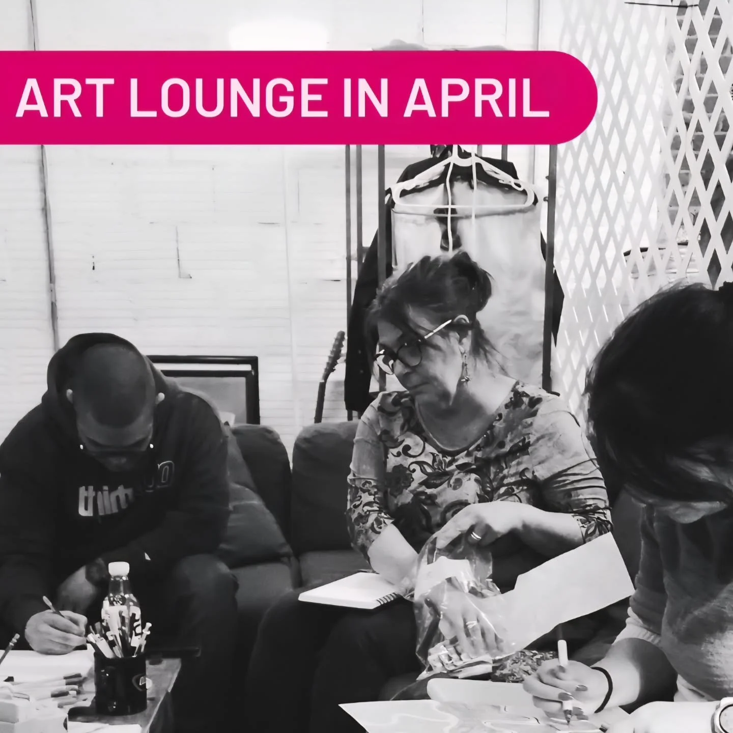 🌸April at the Art Lounge🌸

(let's try this again, with the correct dates this time) 🤦&zwj;♀️🤦&zwj;♀️🤦&zwj;♀️

Sundays at the Loading Dock, in the art studios. Free. Bring your sketchbook. Meet some cool people. Share. Hang out. Get inspired (hop