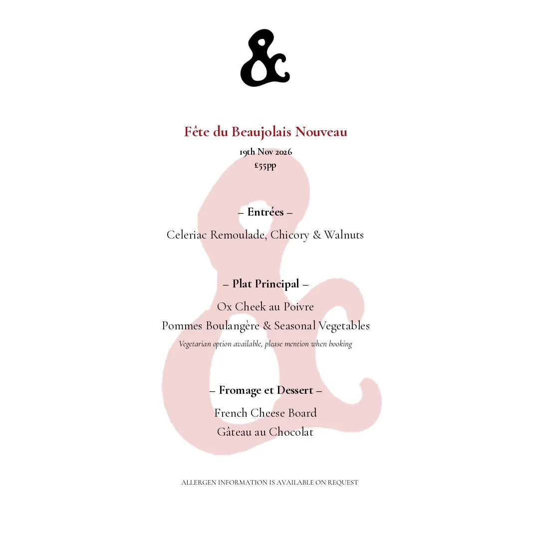 Beaujolais Nouveau Supper Club - Thursday 19th November - 7pm