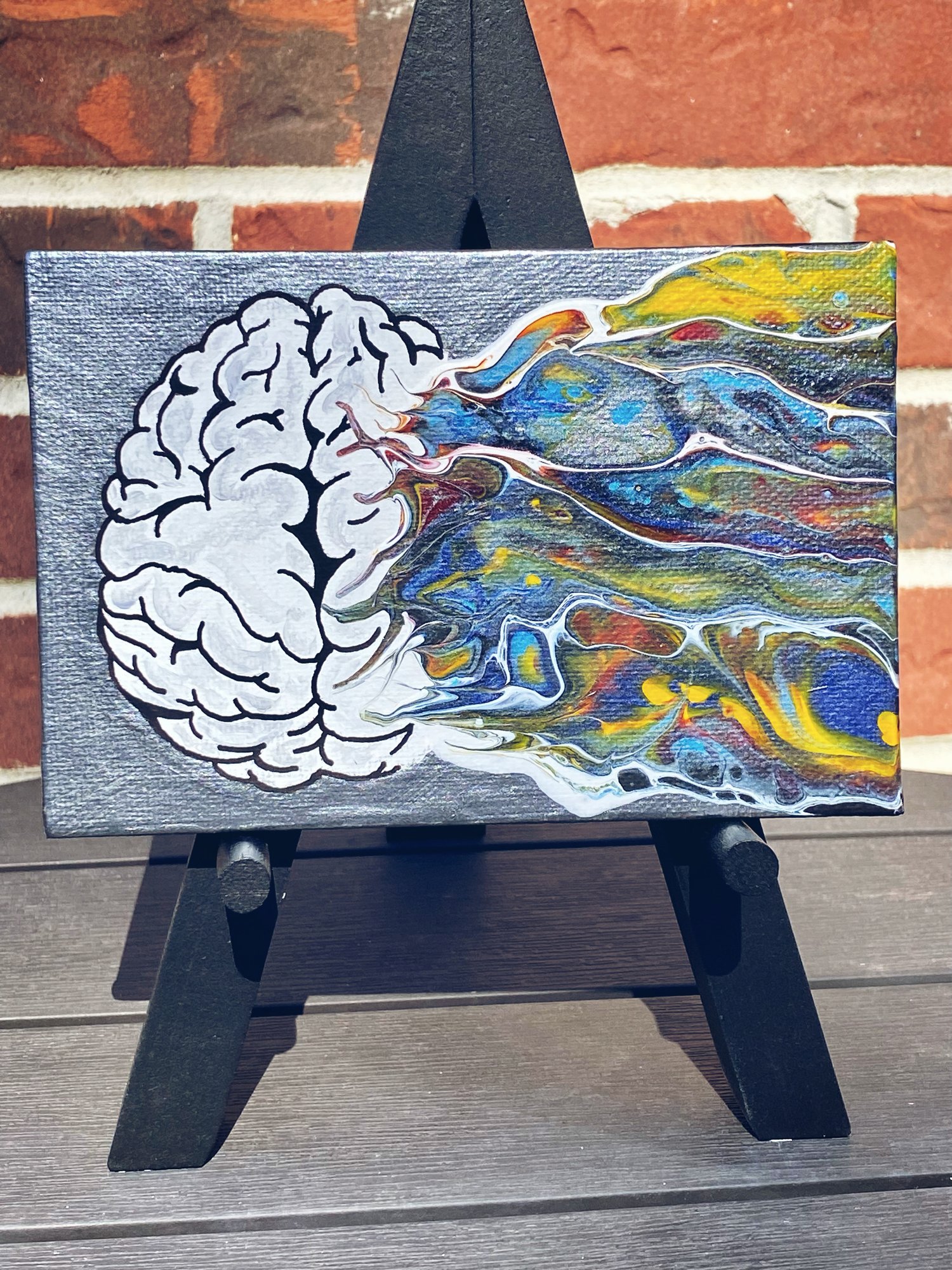 brain art painting