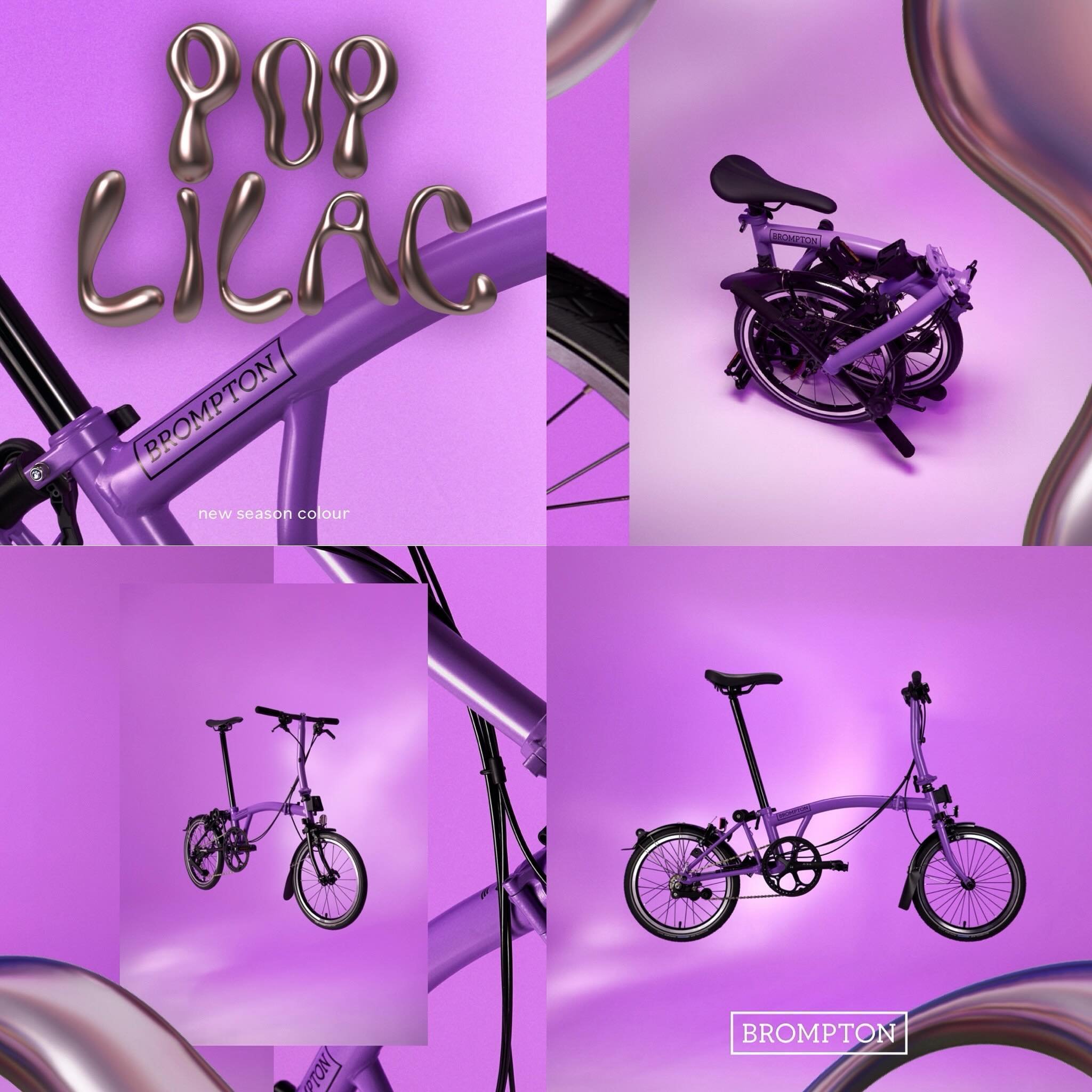 P O P  L I L A C
New Season Colour 

Landing Soon 
Available in C Line Explore / P Line Urban 
Limited Numbers available 

Check in with your local dealers for more info 

#brompton #bromptonbicycle #bromptoncommunity #foldingbike 
#bromptonaustralia