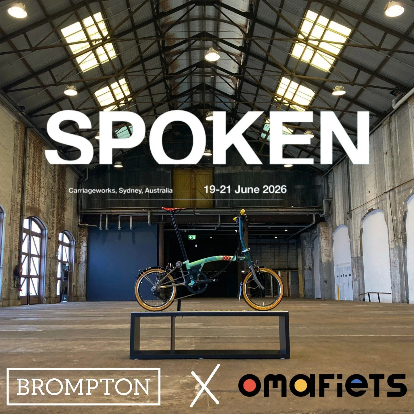 SPOKEN is returning  to Sydney for 2026. This year we are teaming up with Omafiets to bring you something special. 
Mark your calendar and stay tuned.

@omafiets @spoken.bike