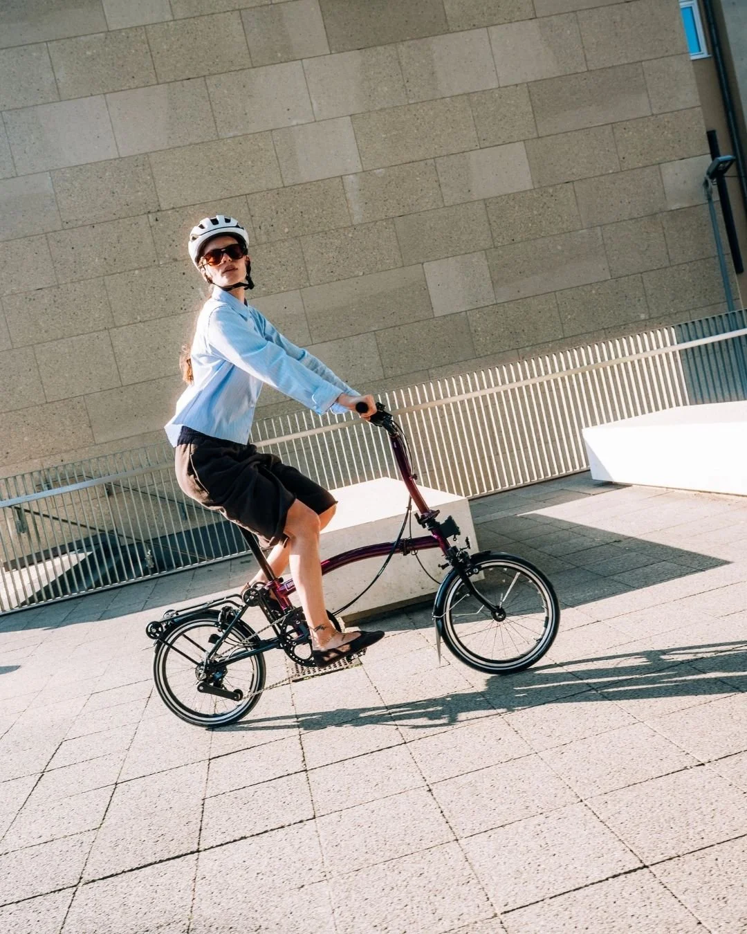 Since 1975, Brompton has been changing the way you get around cities, and outside cities, all over the world. 
It was the first time a folding bike offered full-size bike performance. Each bike is still hand-brazed in London and exported everywhere. 