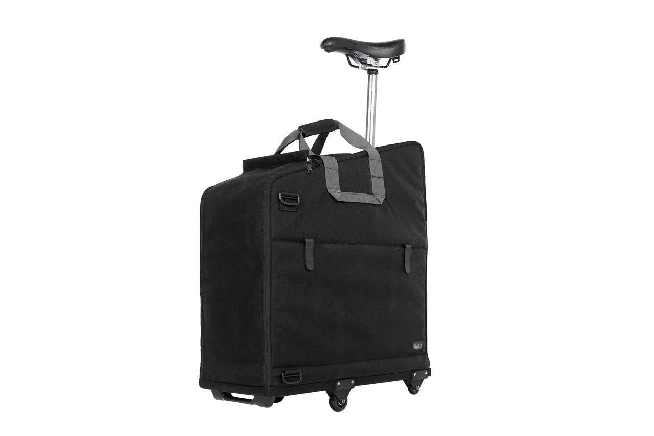 Brompton Padded Folding Bike Transit Travel Bag, Black - V2
