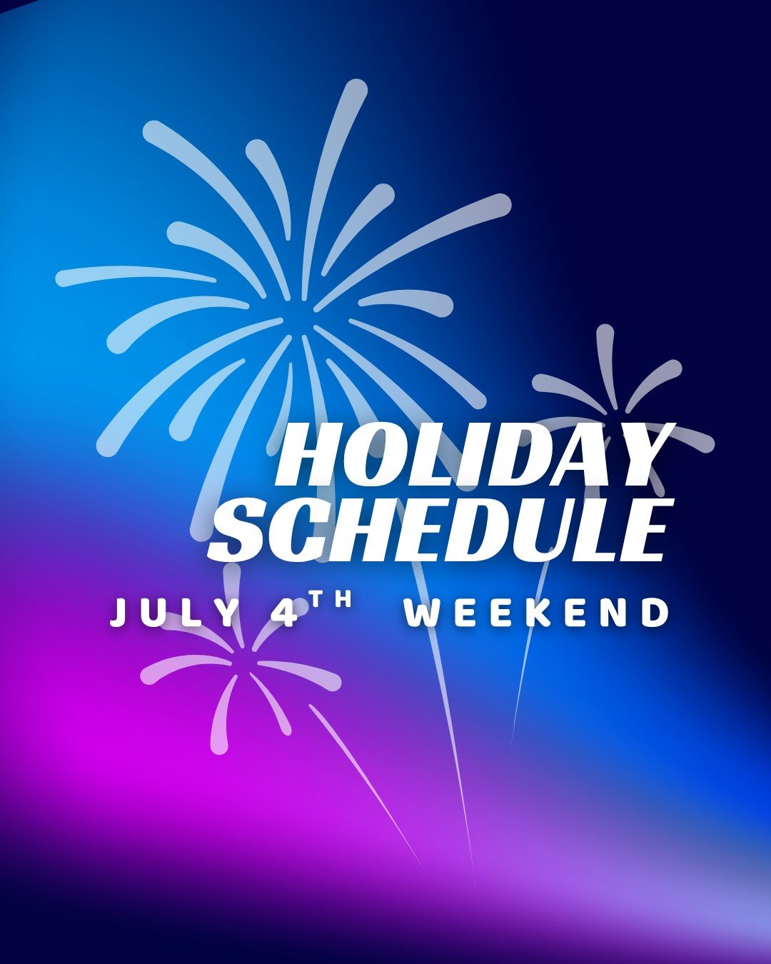☀️ JULY 4TH WEEKEND LINEUP ☀️
Ease into the long weekend with movement that feels so good.
Class Schedule - LinkinBio

FRIDAY 7/4 &ndash; Morning Vibes Only
🧘&zwj;♀️ 9:00 AM &ndash; Power Yoga with Stephanie
Her debut class is heated, strong, and fu