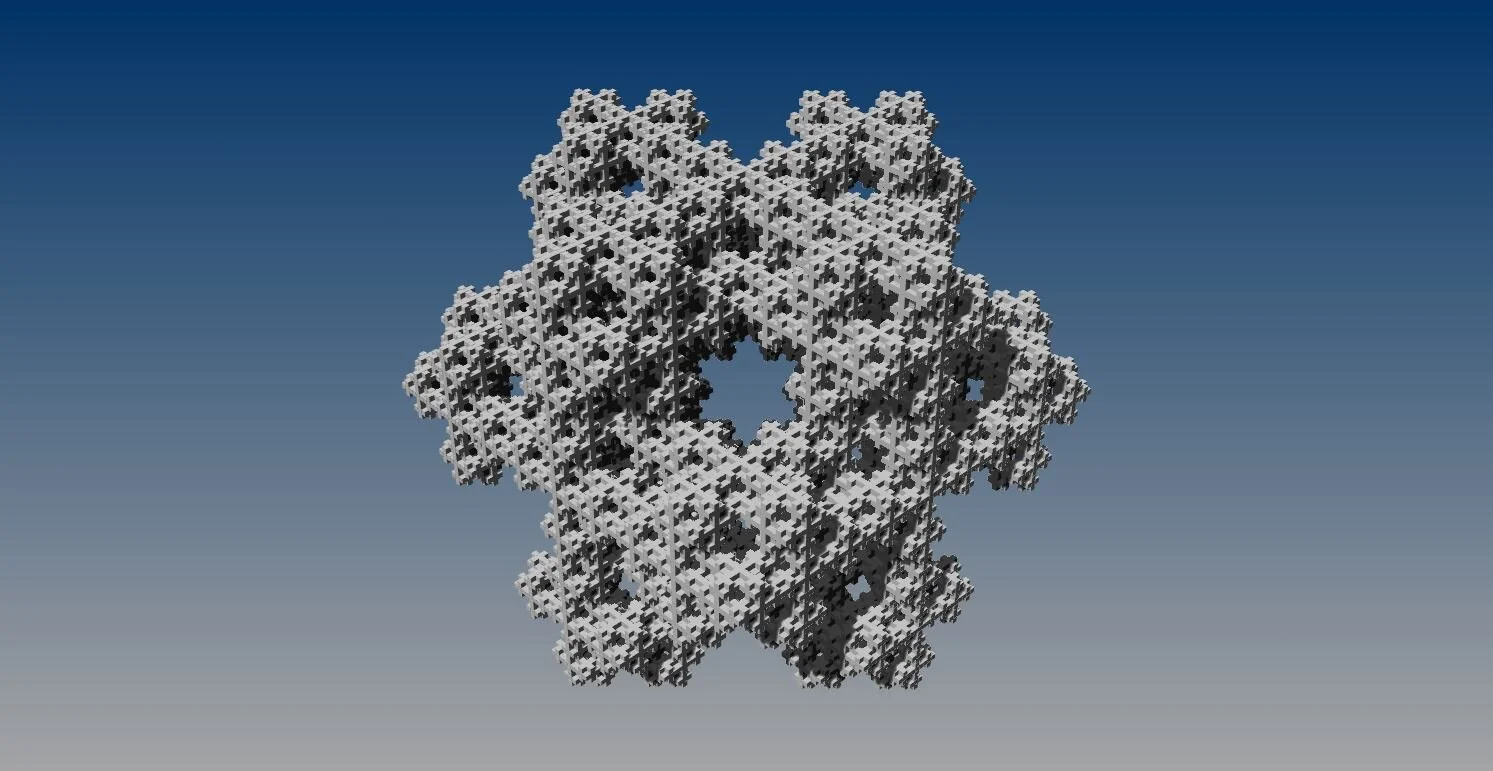 3D Koch Snowflake, Cube Method - 5-min.JPG