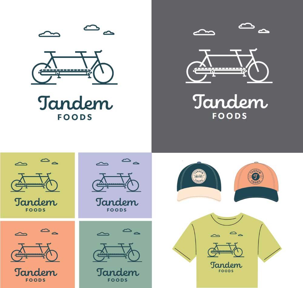 Early Tandem Foods logo with whimsical colors and cloud artwork.