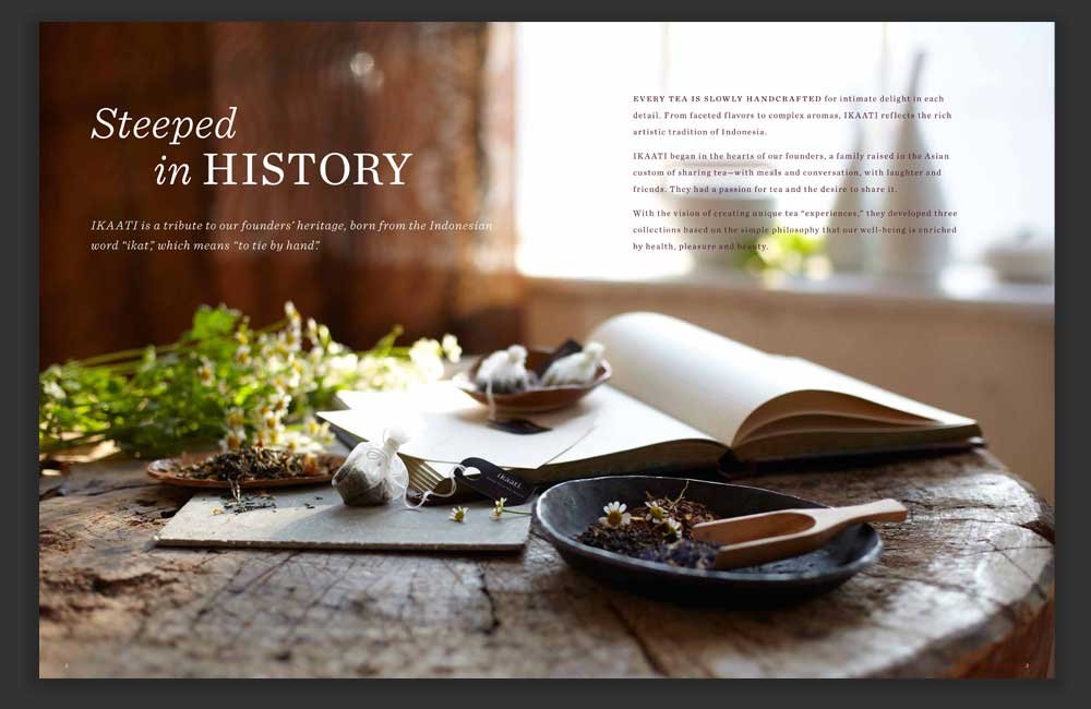 Steeped in History spread showing tea makers’ table.