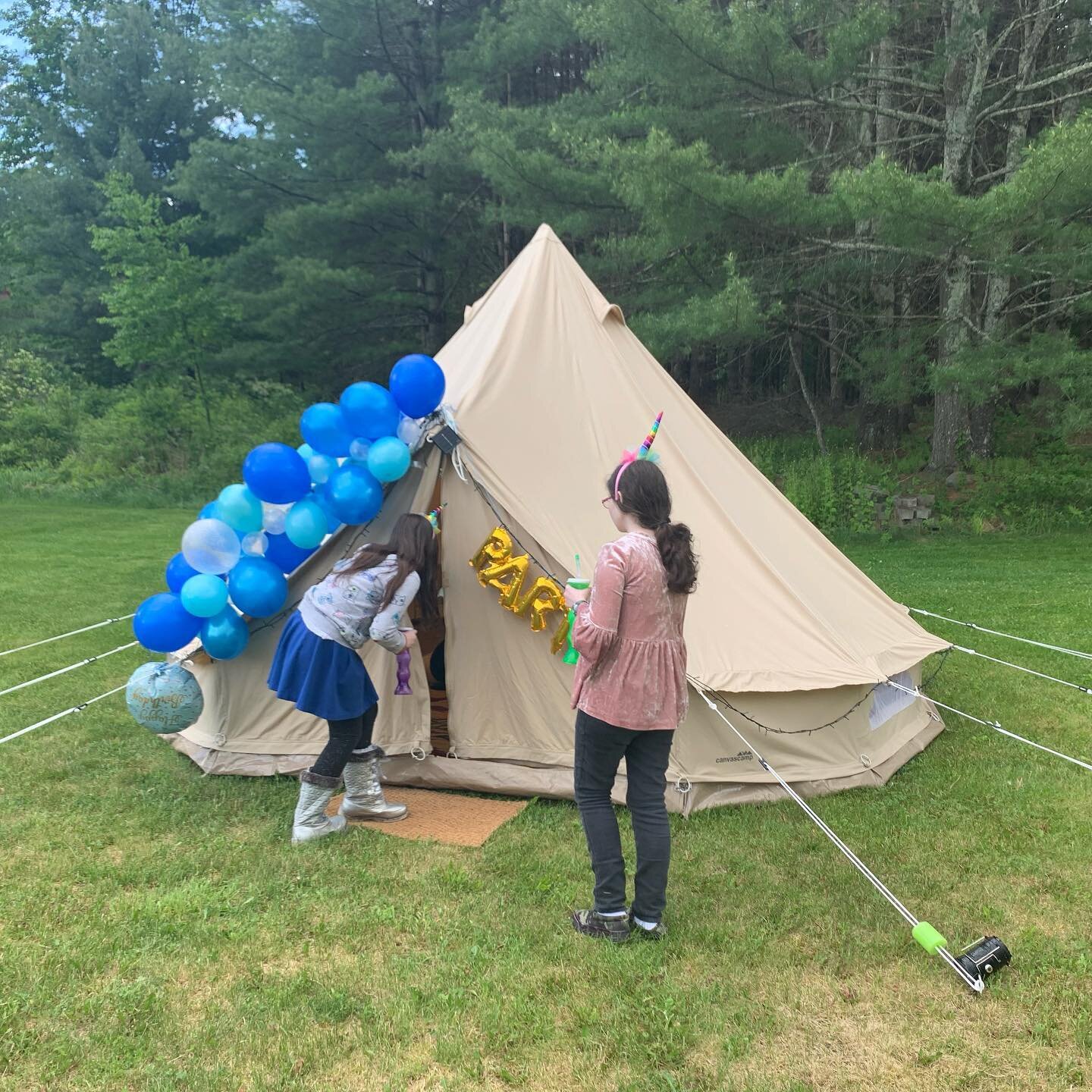 Birthdays are #special. What are you doing to make a #unique experience for your loved one?  #glampstars #glampingnotcamping #birthday #party #belltent @canvascamp @glampstars