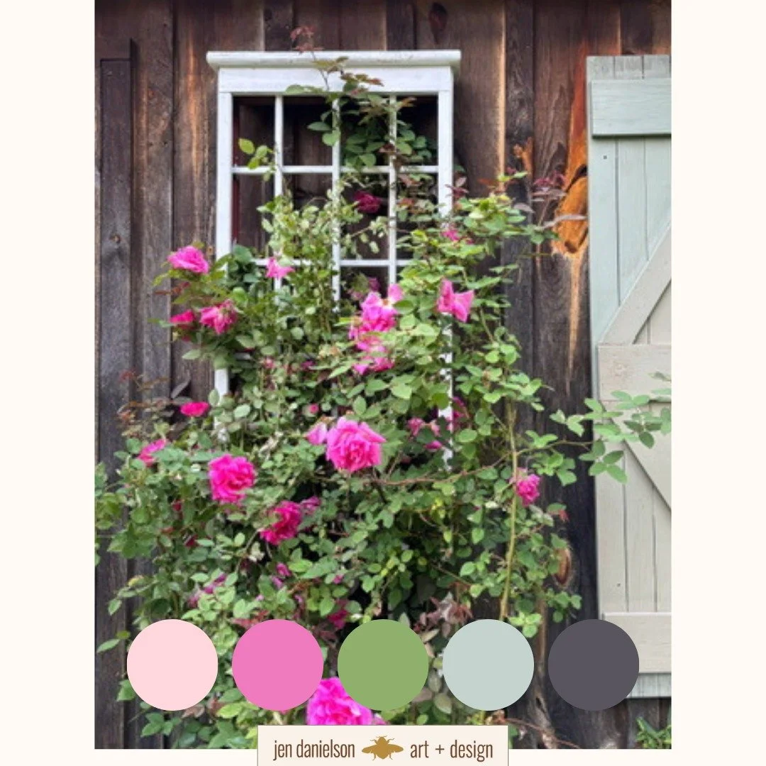 The sight of climbing roses on weathered barn wood always takes me back to my New England childhood and summers spent on Cape Cod and Nantucket Island. It reminds me of sand between my toes, sound of the tide rolling in, clam chowder (aka “chow