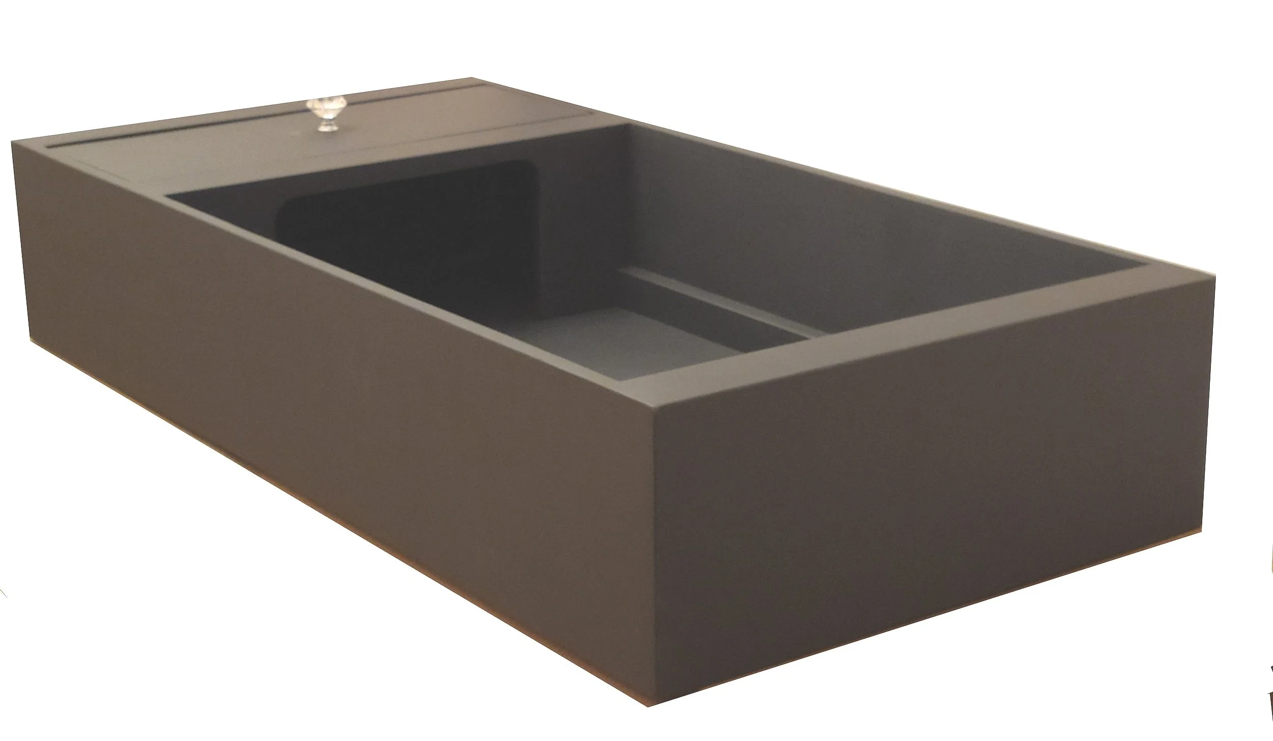 Tortoise Table With Lamp Arm In Grey