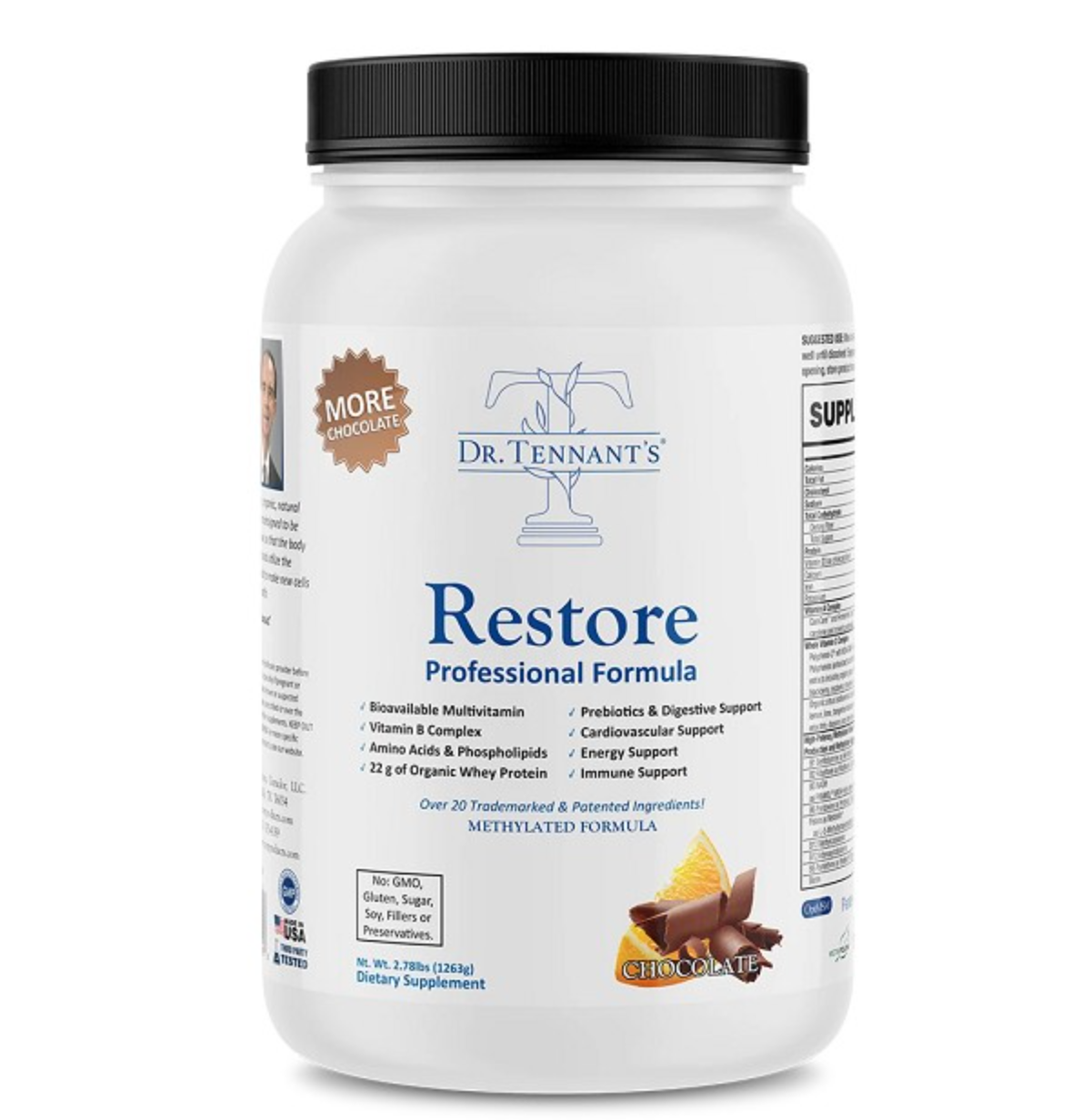 Dr. Tennant's® RESTORE™ Professional Formula - Chocolate 1263g.png