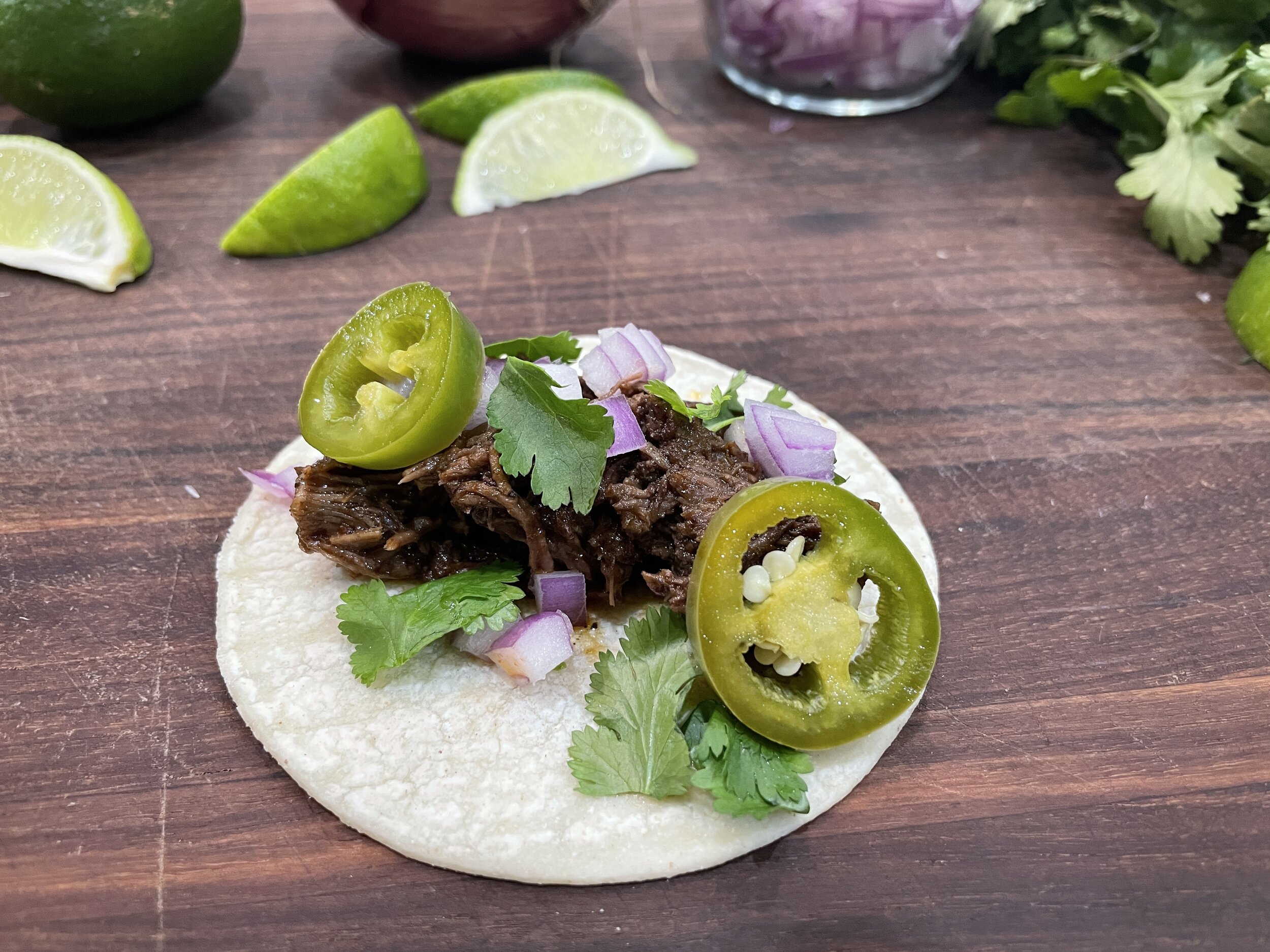 Slow Cooked Barbacoa Beef Tacos