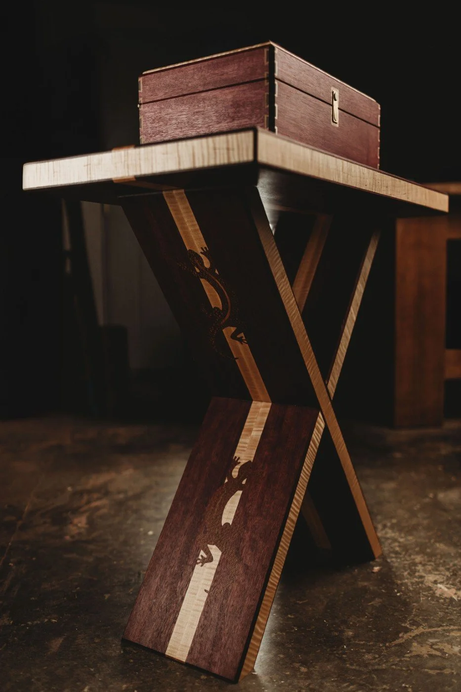 Rose Jewelry Box & Table Set