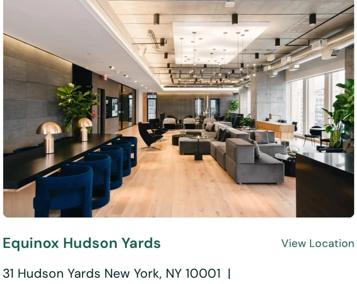 EQUINOX HUDSON YARDS, NYC