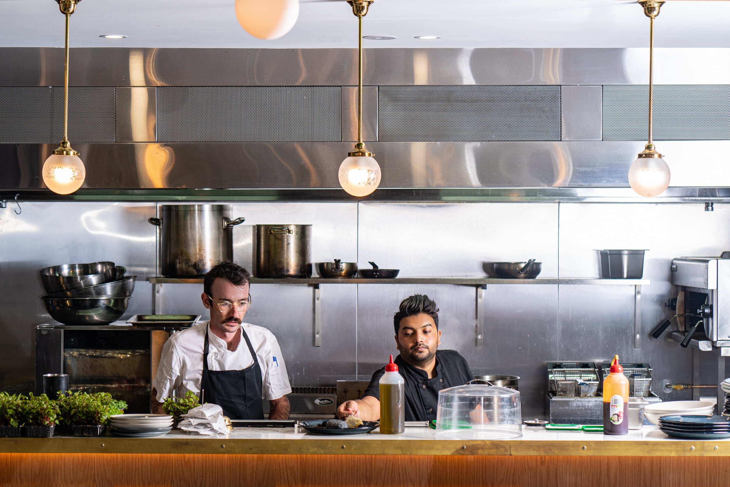 Chefs in kitchen