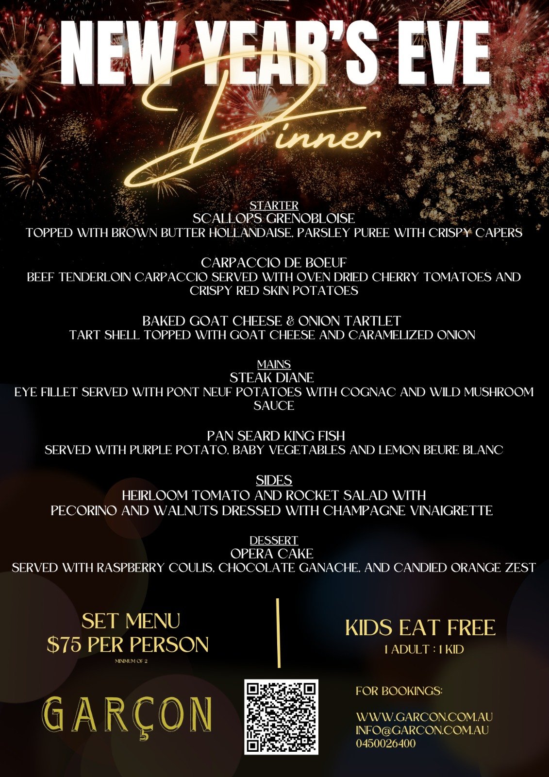 New Year's Eve Dinner