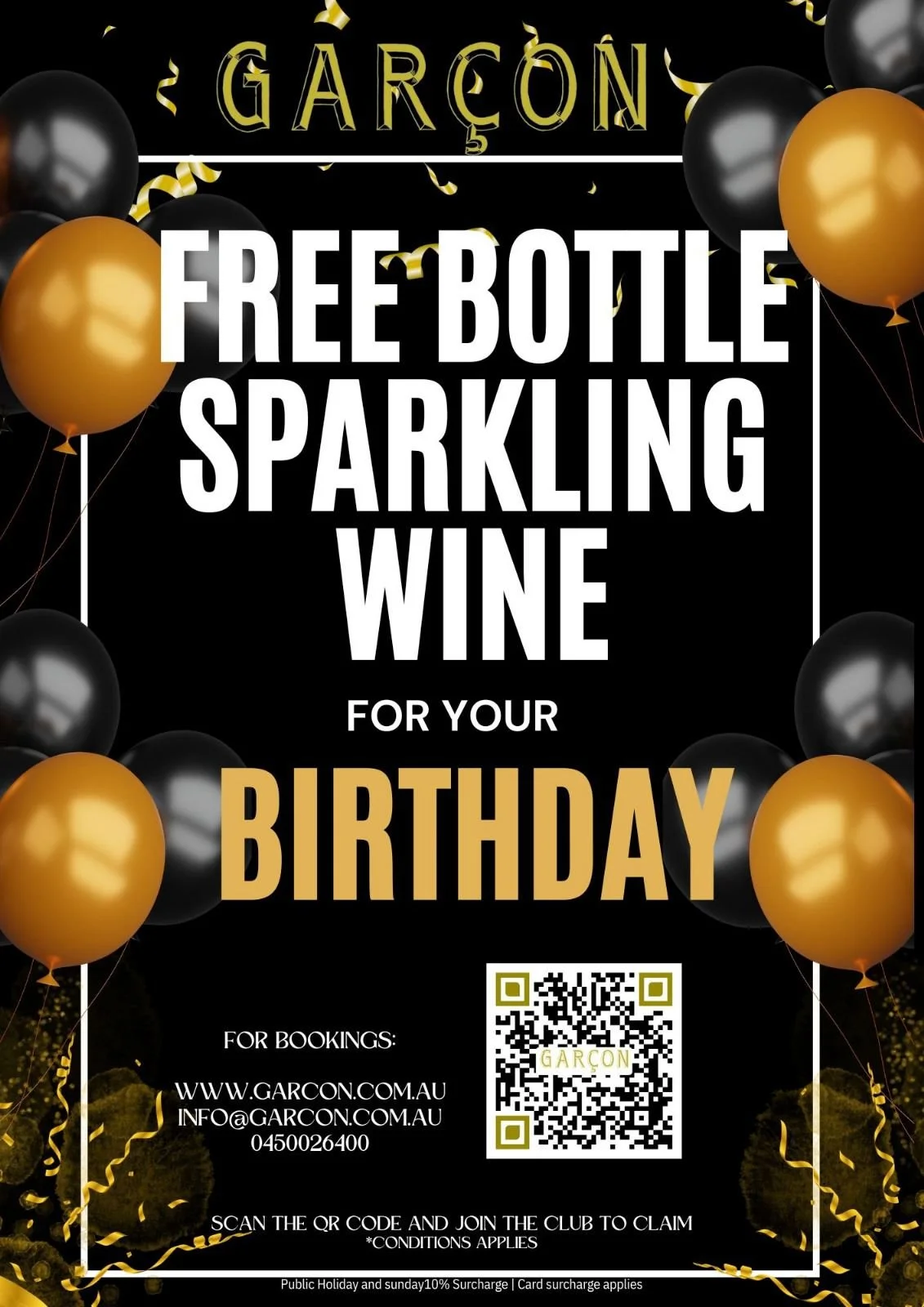 Celebrate Your Birthday with Us – Free Sparkling Wine!
