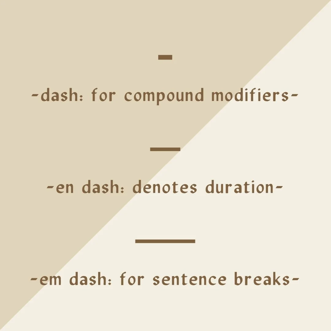 A DASH connects two words to create a new adjective as a compound modifier, like a "story-filled" image. (Otherwise, it would be a "filled image" modified by "story.") 

An EN DASH is a little bit longer and shows durati