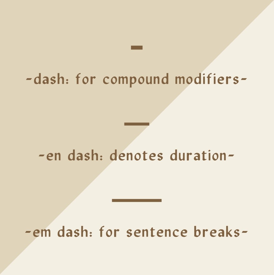 A DASH connects two words to create a new adjective as a compound modifier, like a "story-filled" image. (Otherwise, it would be a "filled image" modified by "story.") 

An EN DASH is a little bit longer and shows durati