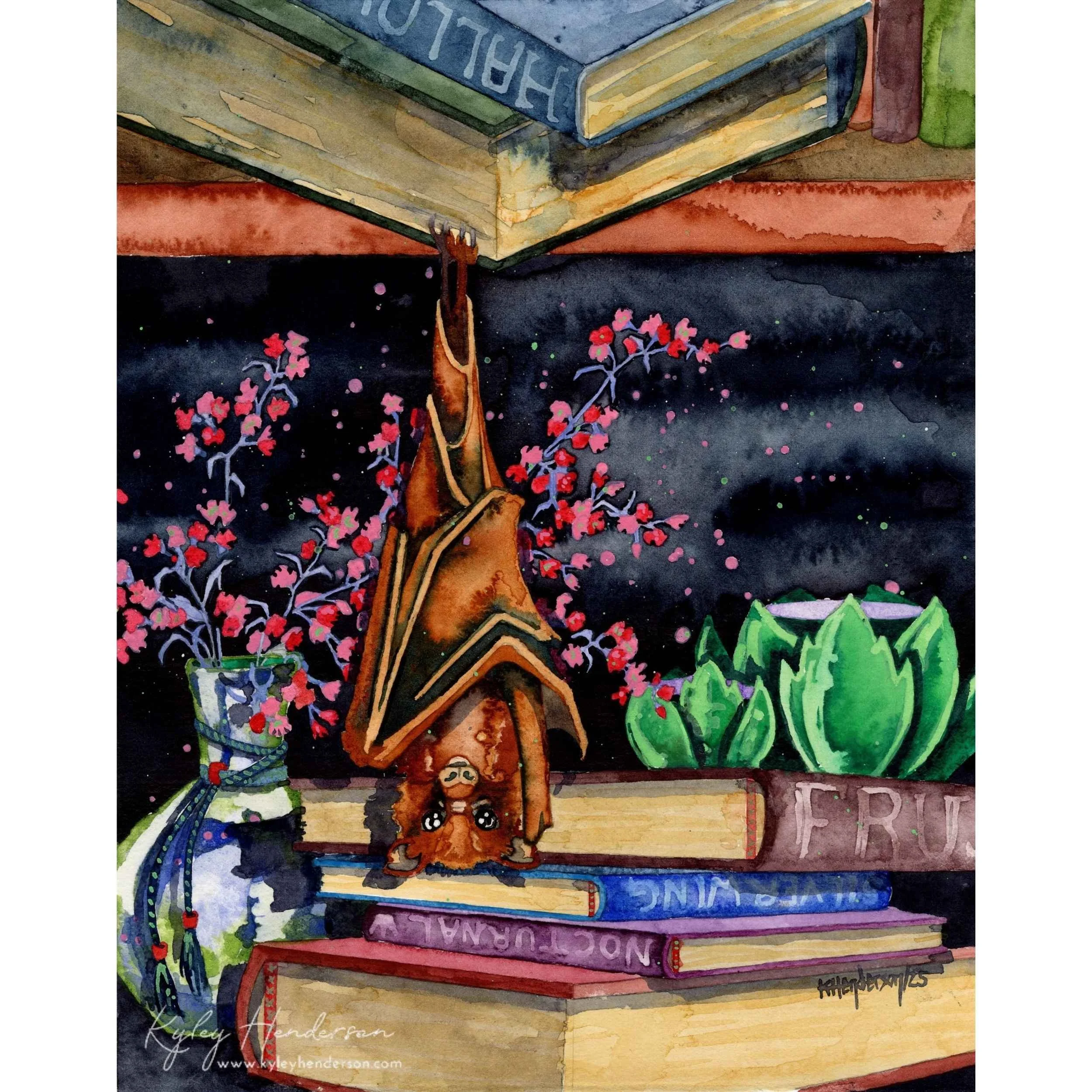 Blossoms of the Night
2025
8x10" Watercolor