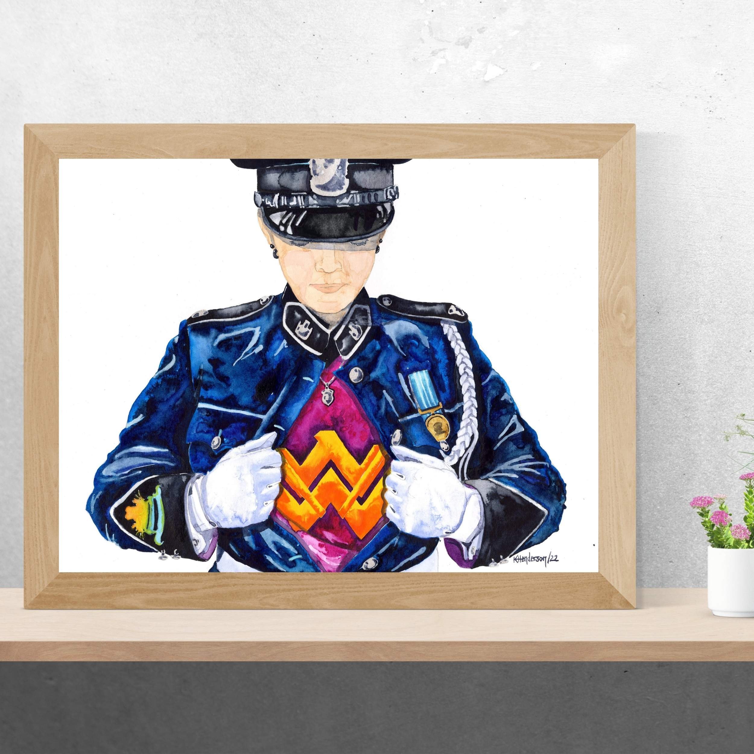 Police Officer Painting