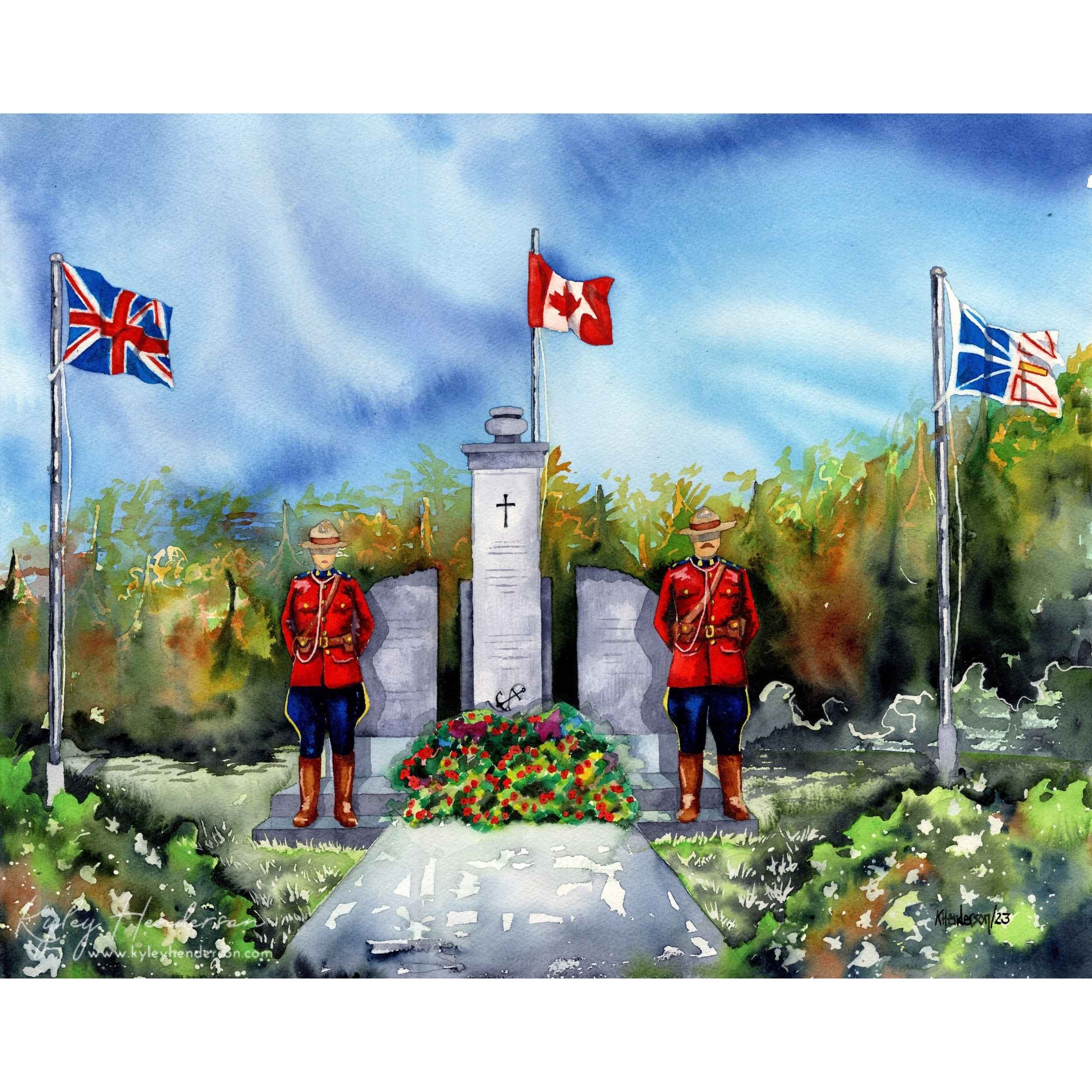 RCMP Newfoundland Painting