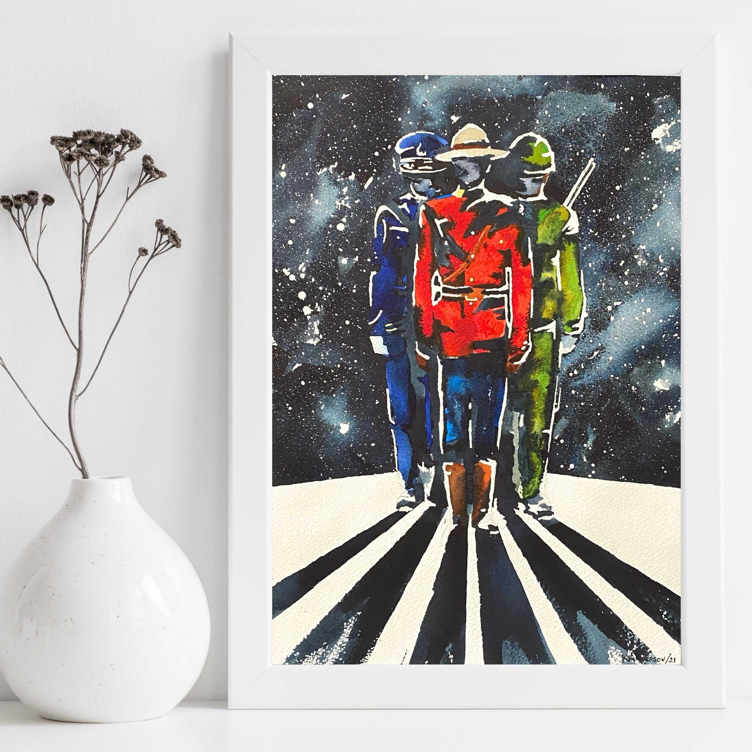 RCMP CBSA ARMY Watercolor Painting