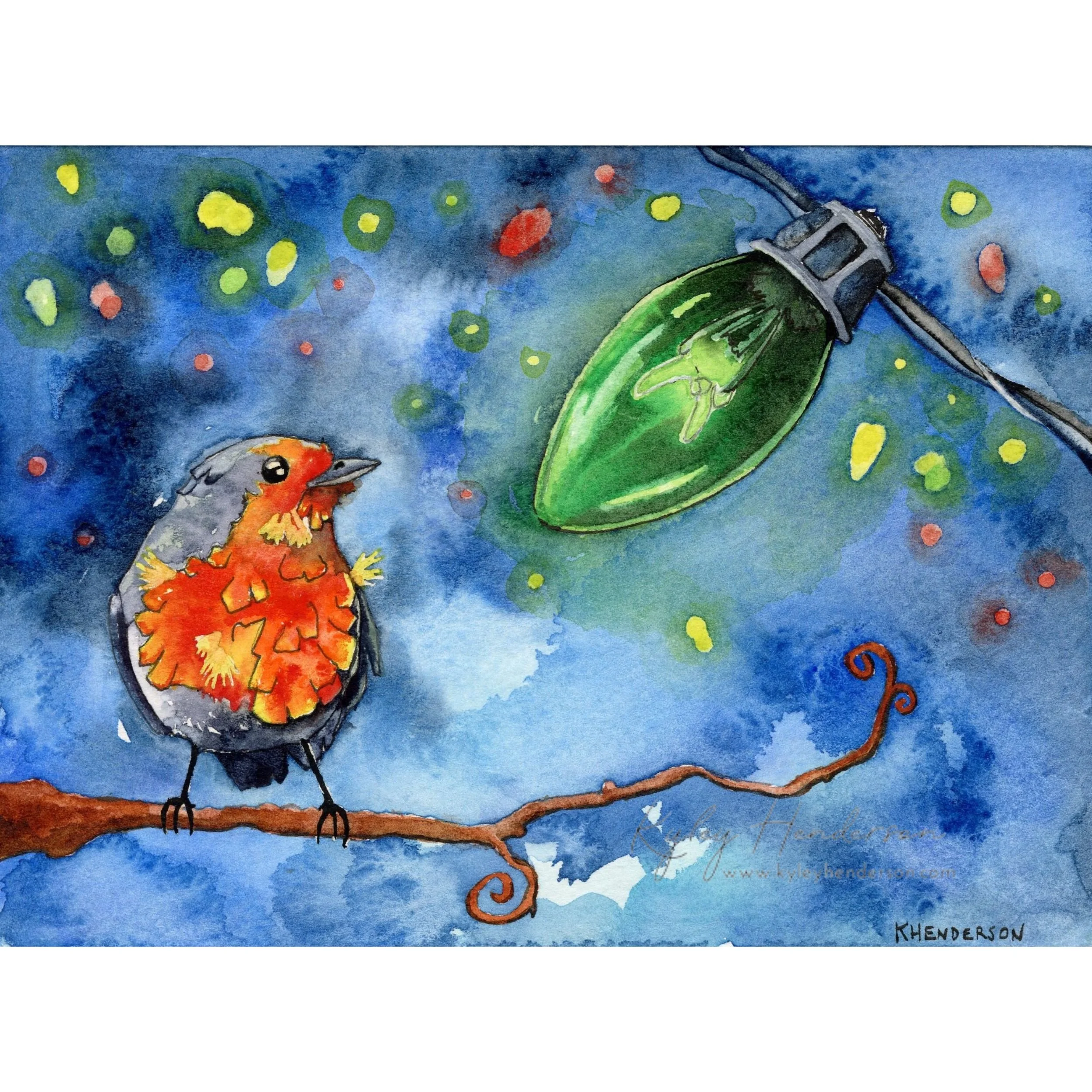 Little Robin 2019 5x7" Watercolor [SOLD Lethbridge, AB]