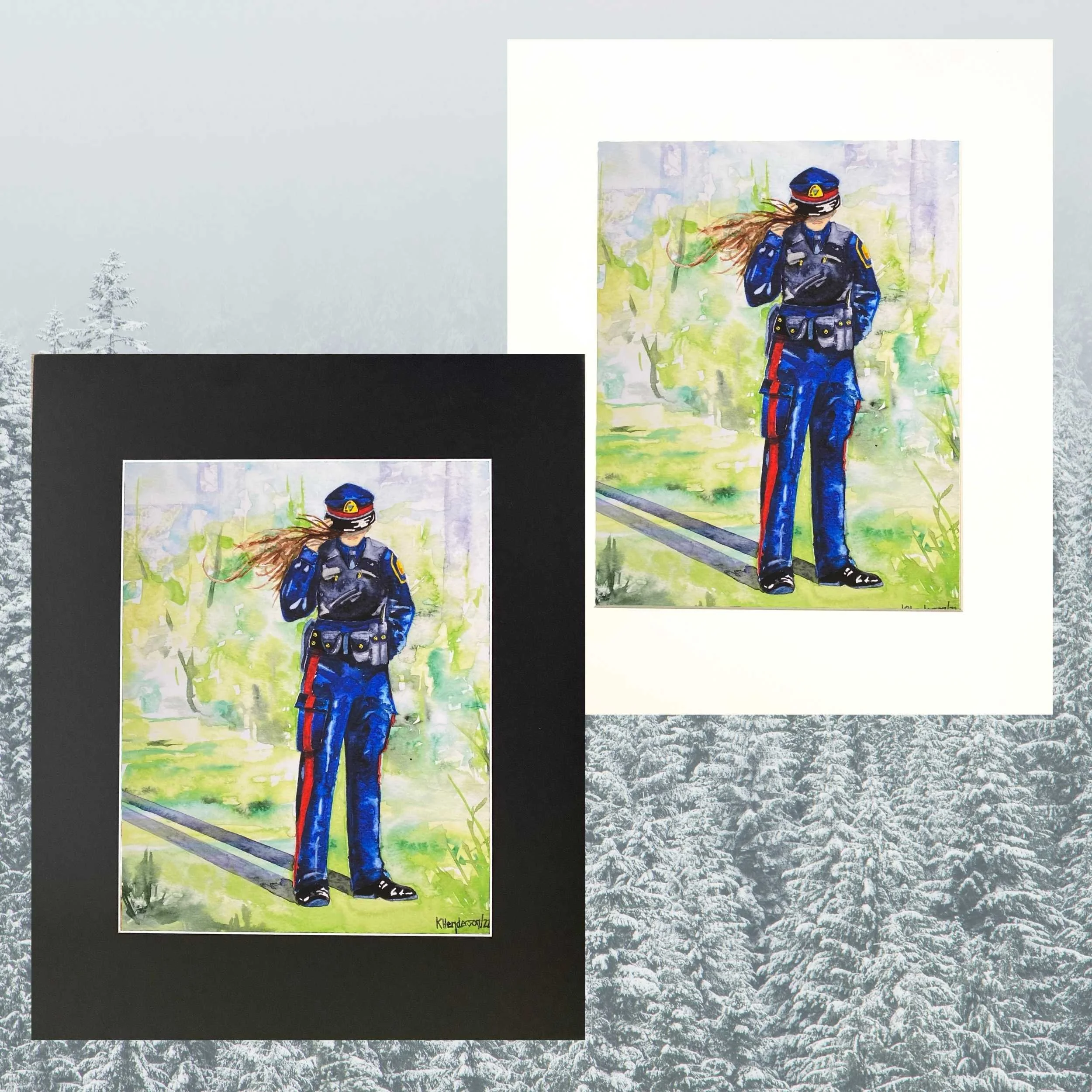 Police Officer Painting