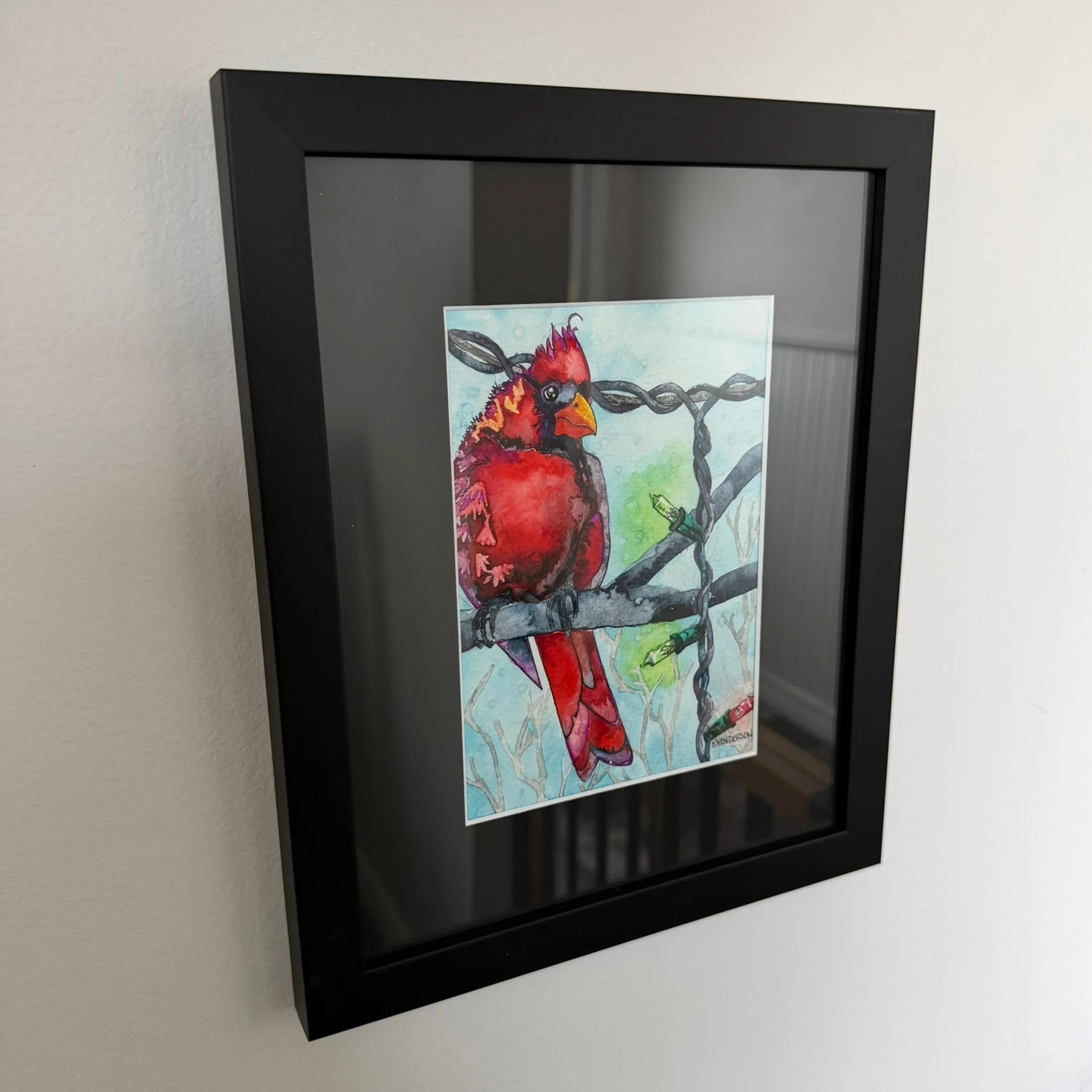 Thoughtful Cardinal Framed.jpg
