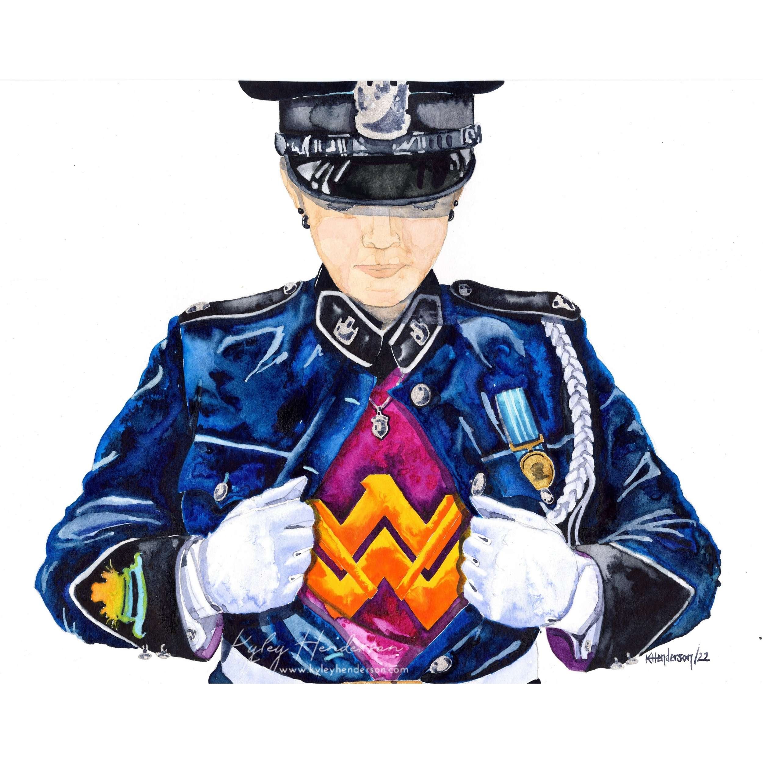 Police Officer Painting