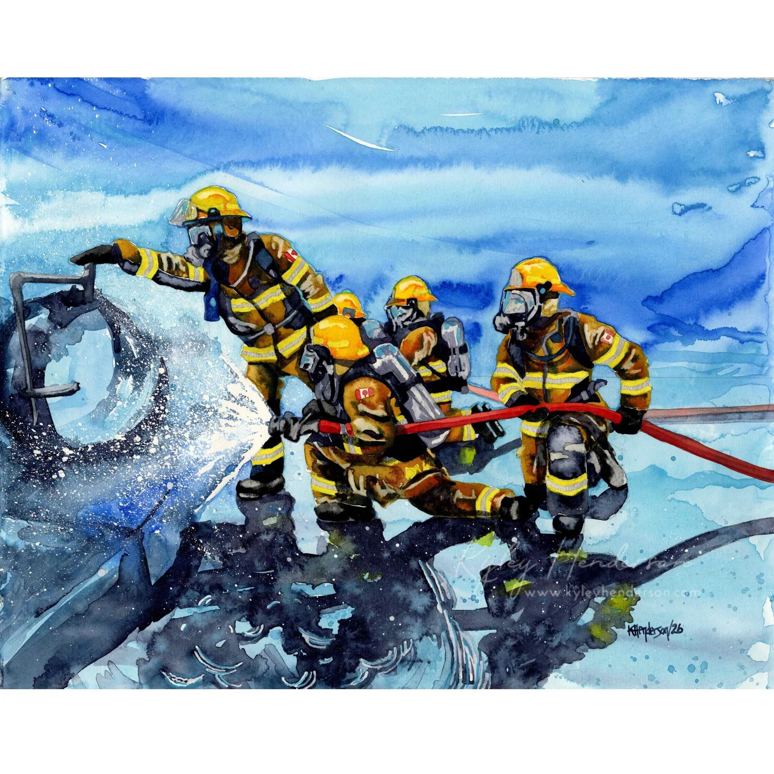 Stand Fast
2026
11x14" Watercolor.
Rocky View Fire Crew

