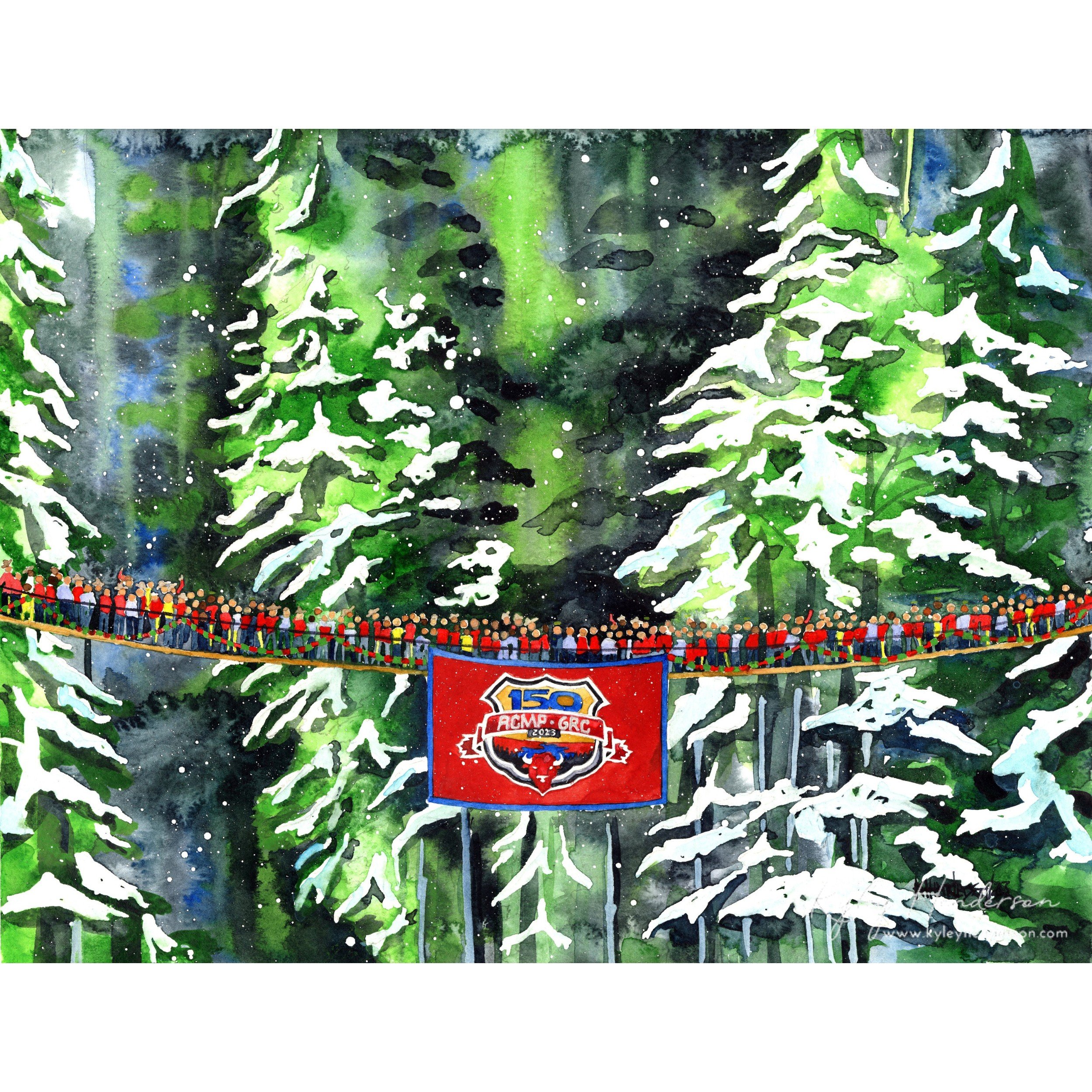 T'is The Season 2023 8x10" Watercolor [SOLD Surrey, BC]