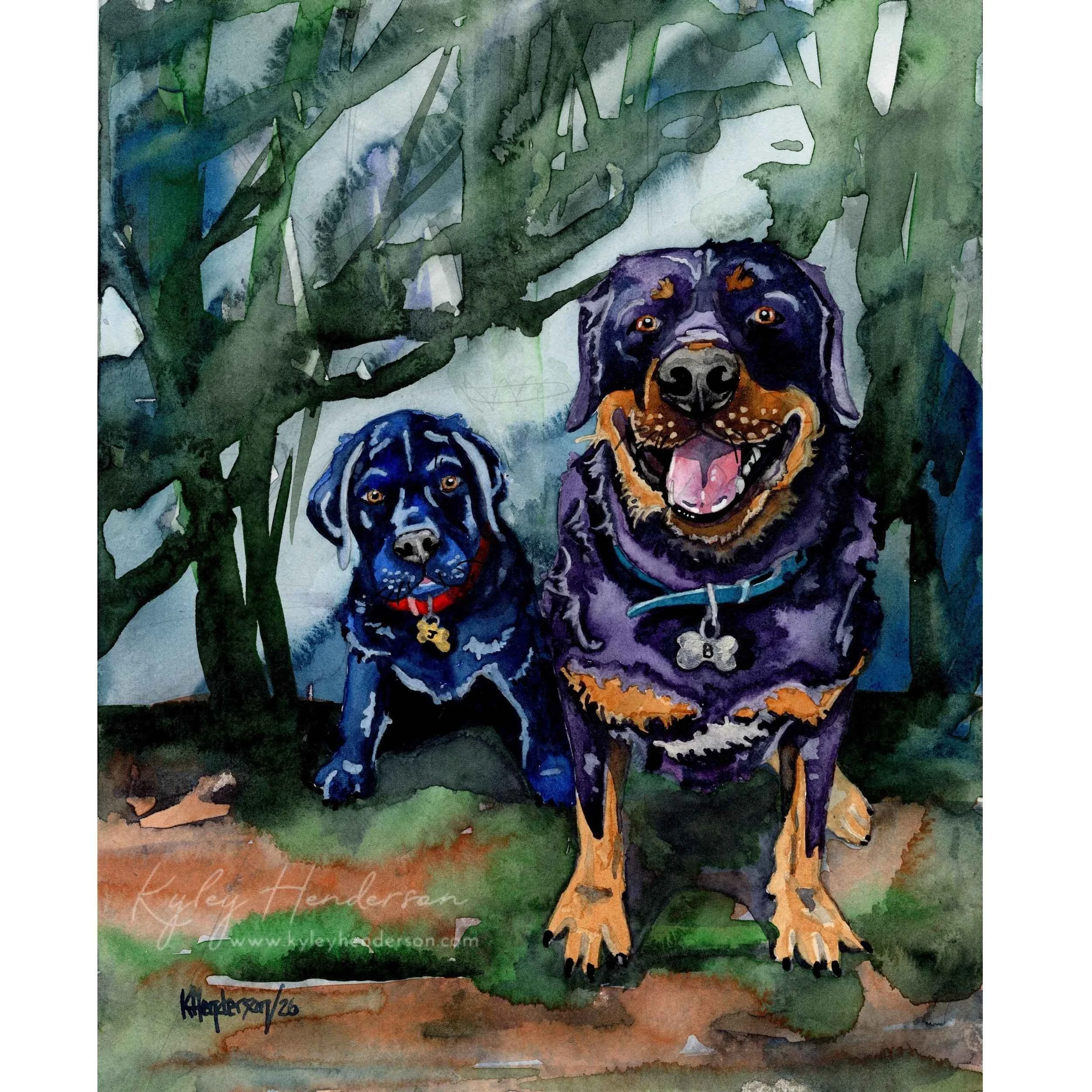 Jax & Bella
2026
8x10" Watercolor
