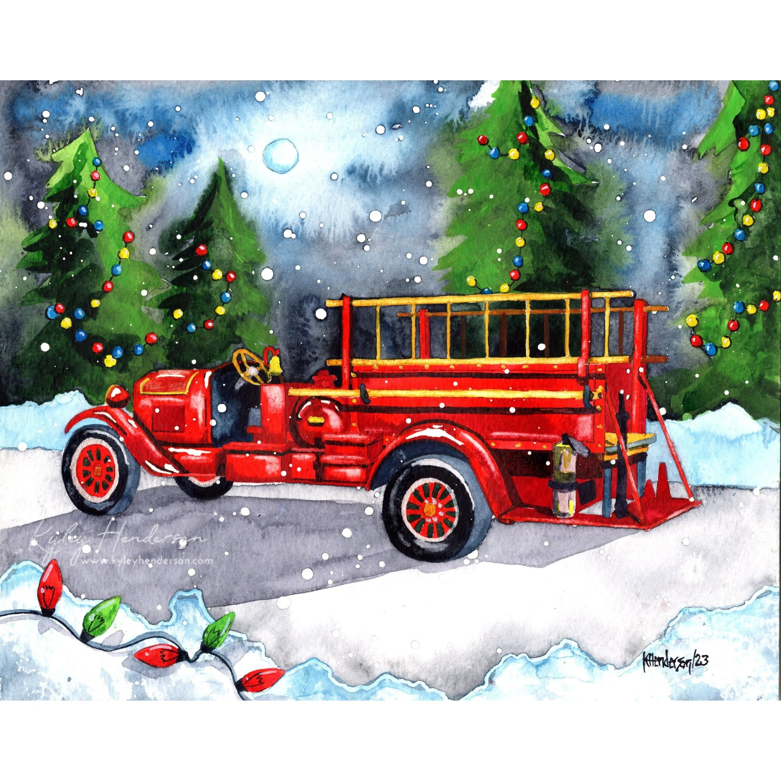 Sparky 2023 8x10" Watercolor