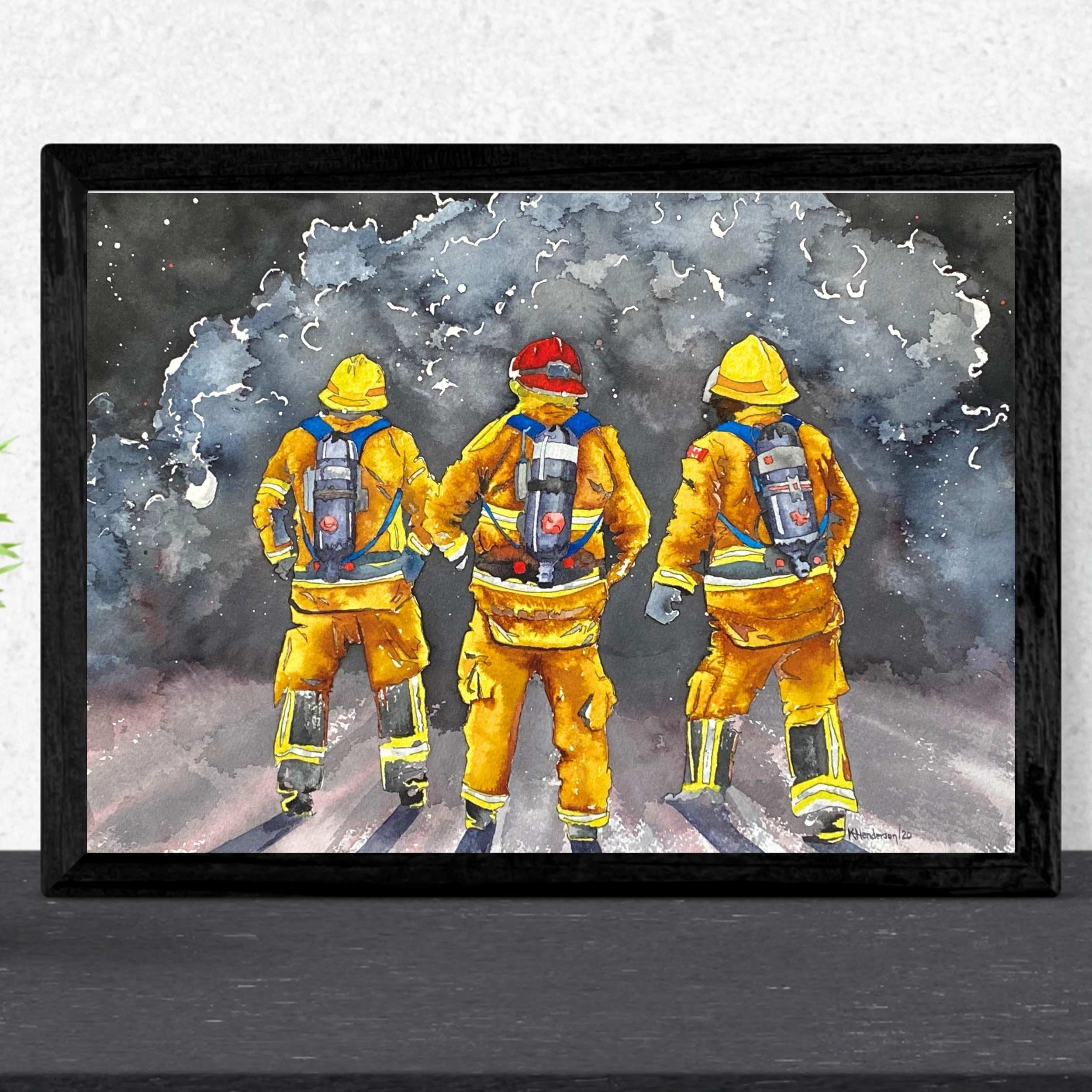 Firefighter painting gift