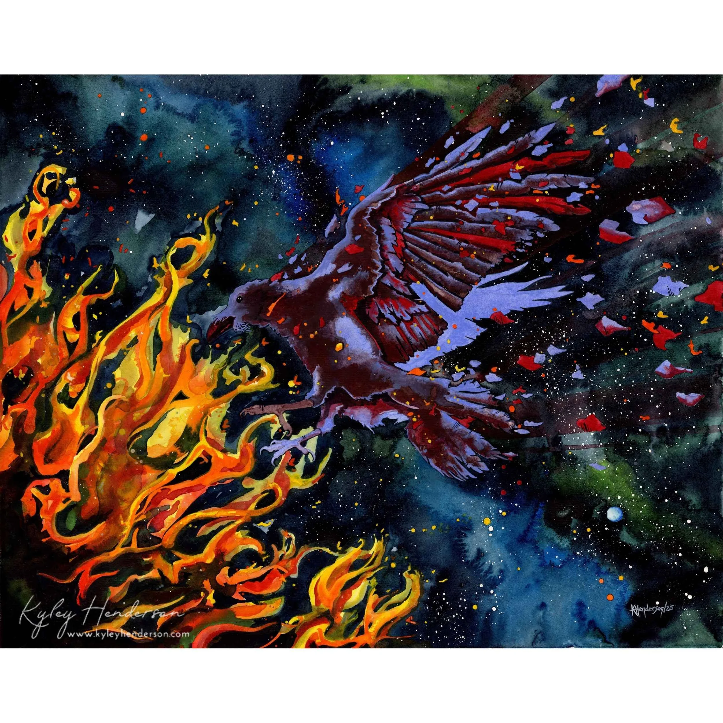 Icarus 2025 16x20" Watercolor