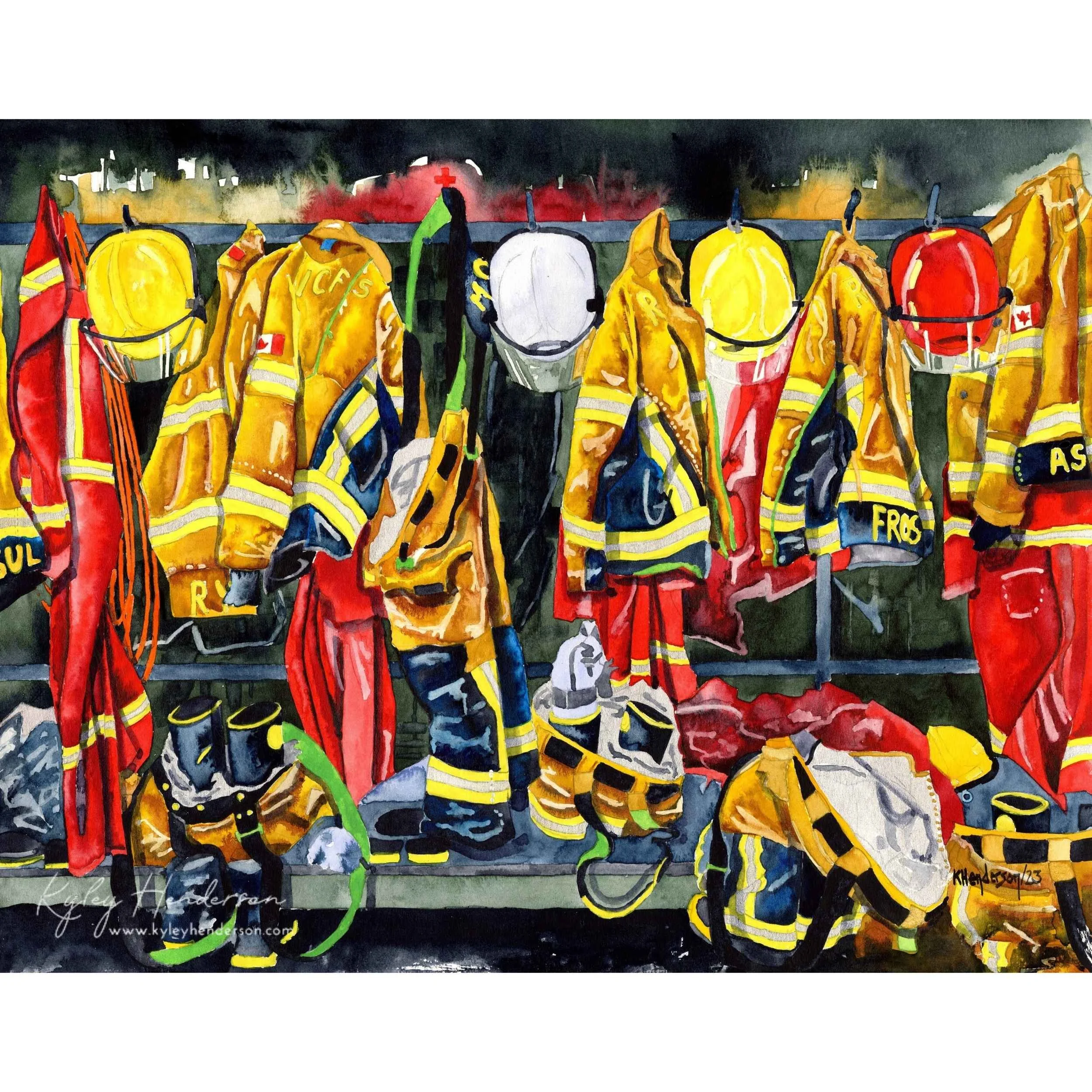 Calm Before The Storm
2023
11x14" Watercolor.
Rocky View Fire Crew


