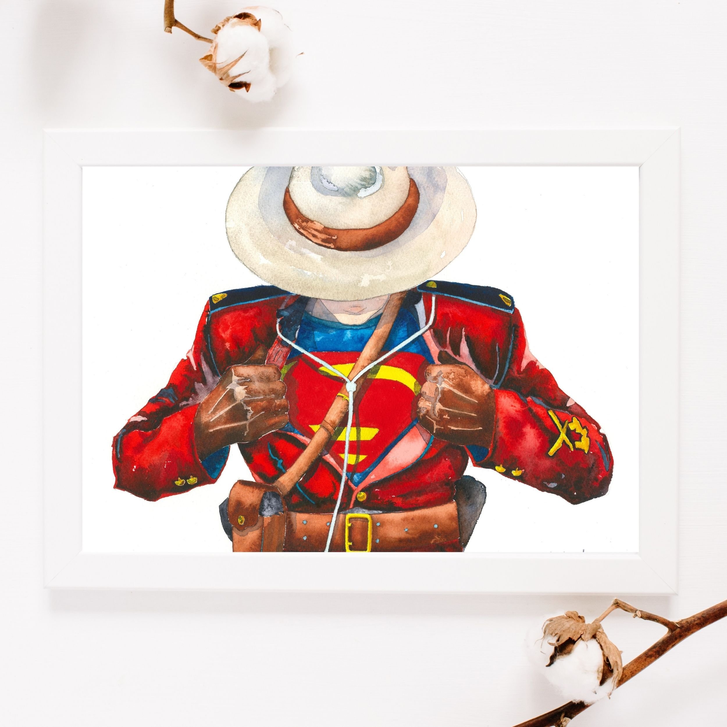 RCMP Watercolor Painting