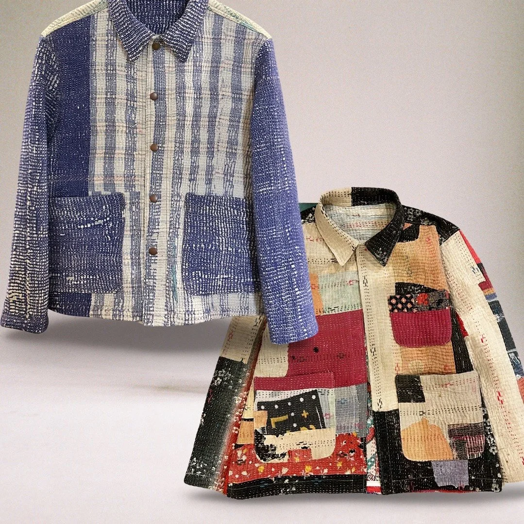 French blues kantha chore
