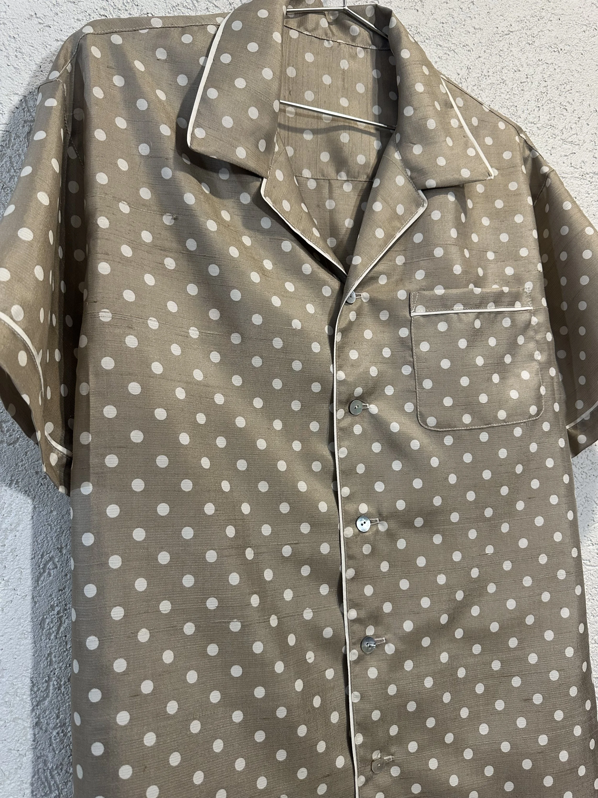 Raw Silk P.Dot Shirt