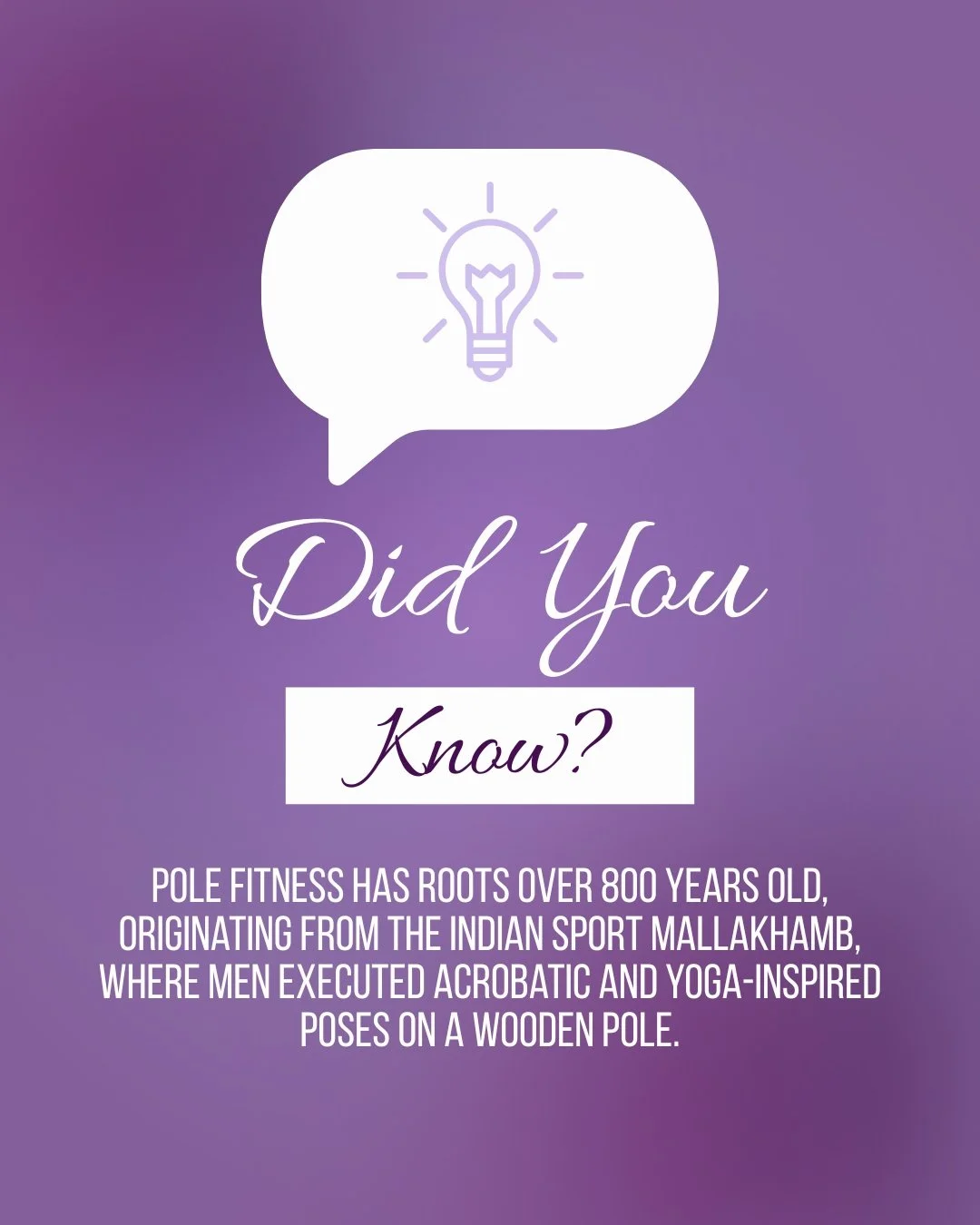 Did you know that pole fitness actually dates back over 800 years? 😲
It originated from a traditional Indian sport called Mallakhamb, where men performed acrobatic and yoga-inspired poses on a wooden pole! Talk about core strength! 💪
Fast forward t