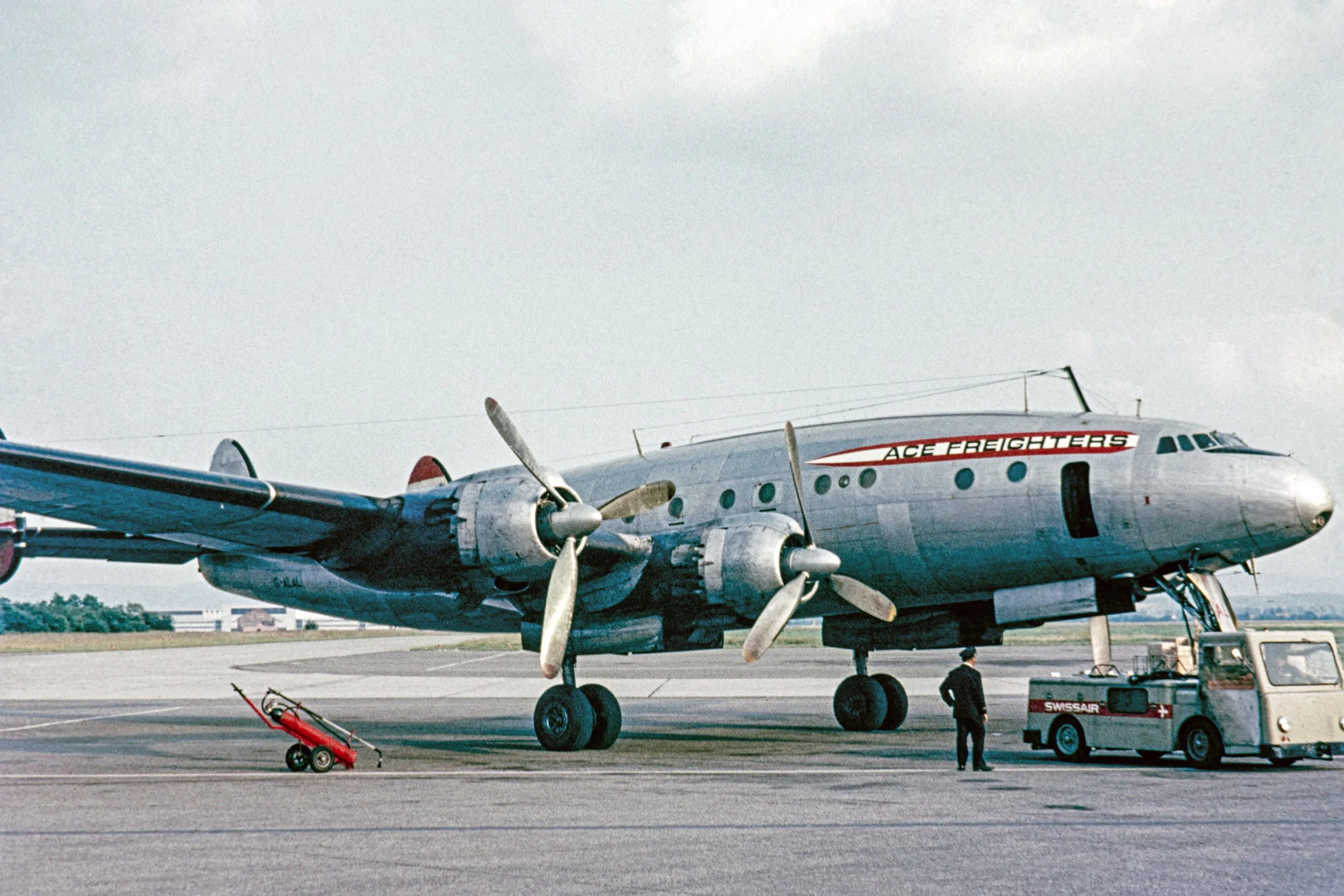 ACE freihters L-749 G-ALAL, ca. 1956. Foto P. Kalt