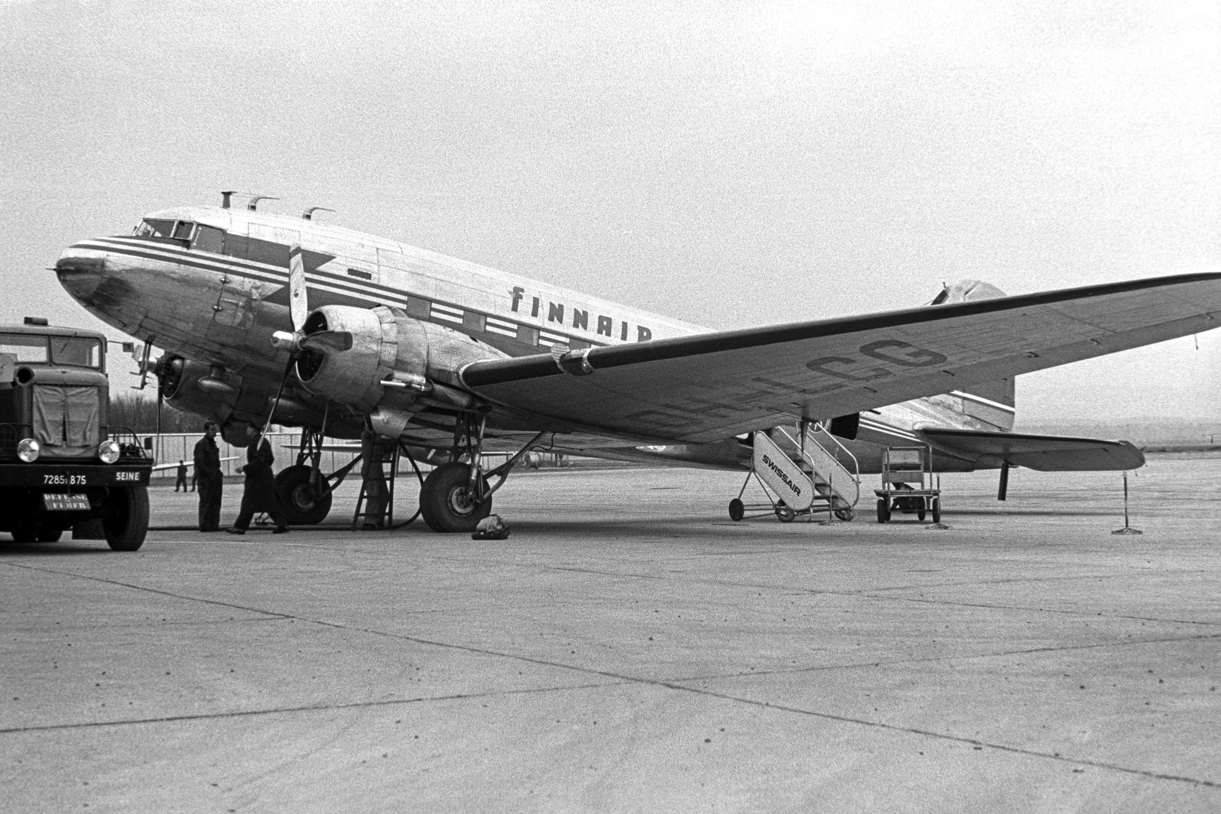 Finnair DC-3 OH-LCG 1957,  Foto P. Kalt