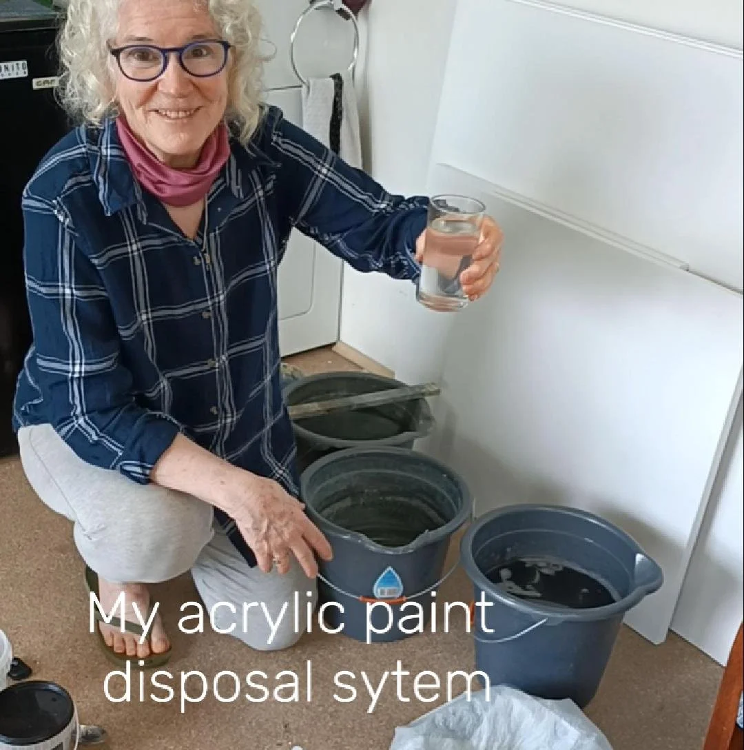 Dealing with acrylic paint