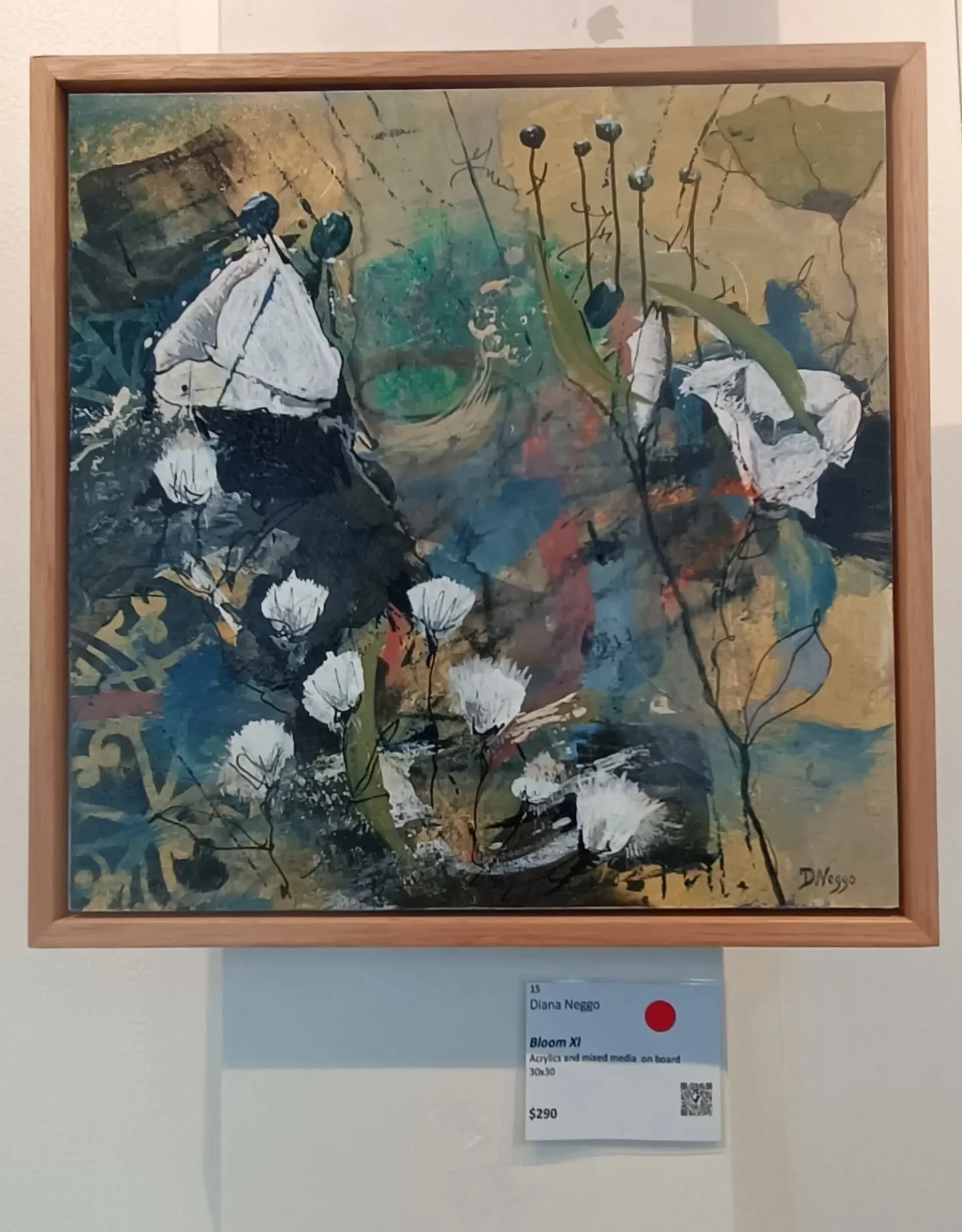 Who owns Bloom XI? 
An art lover purchased this 30x30cm abstract floral painting at my Open Studio in May. 
We have no idea who the mystery buyer is! 
If it's you please get in touch and I can arrange delivery. 

#abstractfloral 
#openstudio 
#dardan