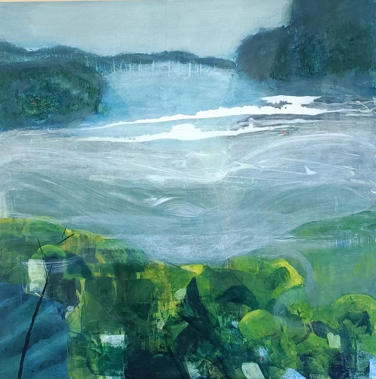 Original Ferguson Valley landscape painting in acrylic